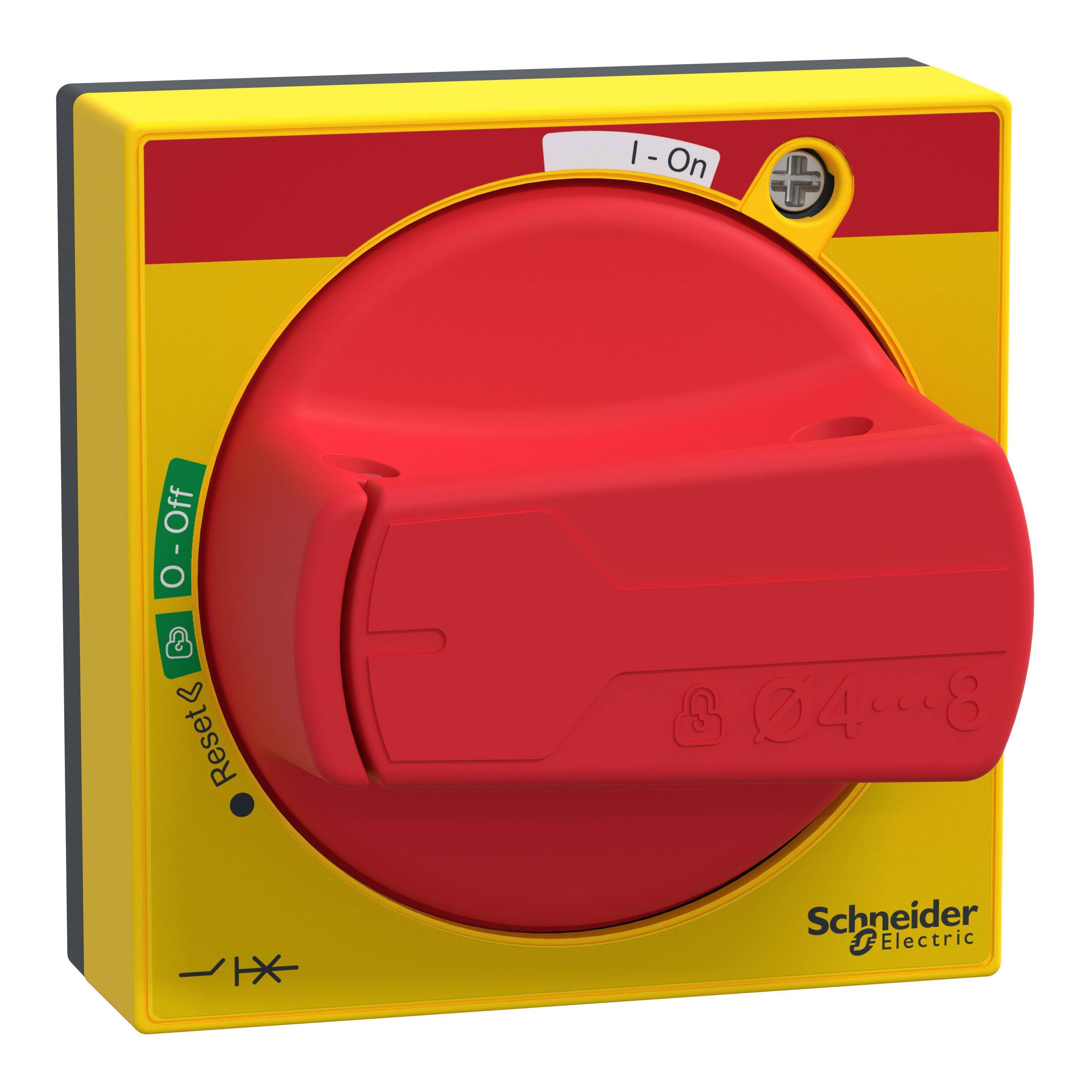 Schneider Electric - TeSys GV - Poignee rouge ip65 avec a daptateur court