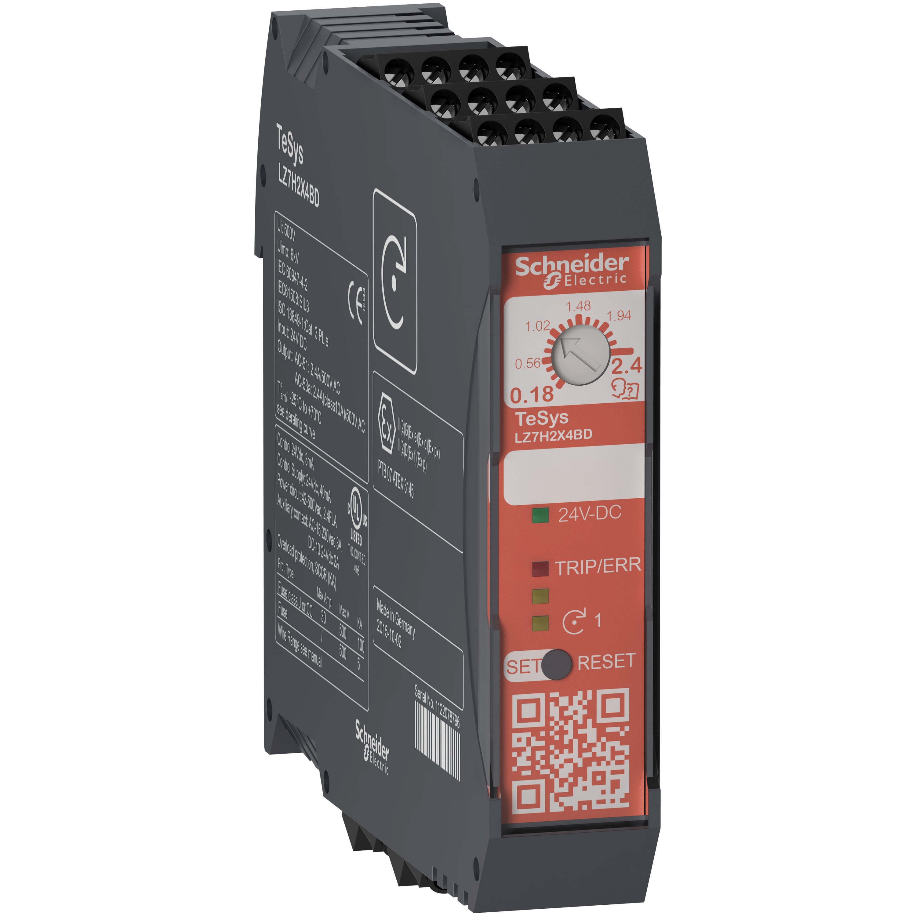 Schneider Electric - TeSys H - démarreur hybride - 1 sens - 0,75kW 400V - commande 24Vcc