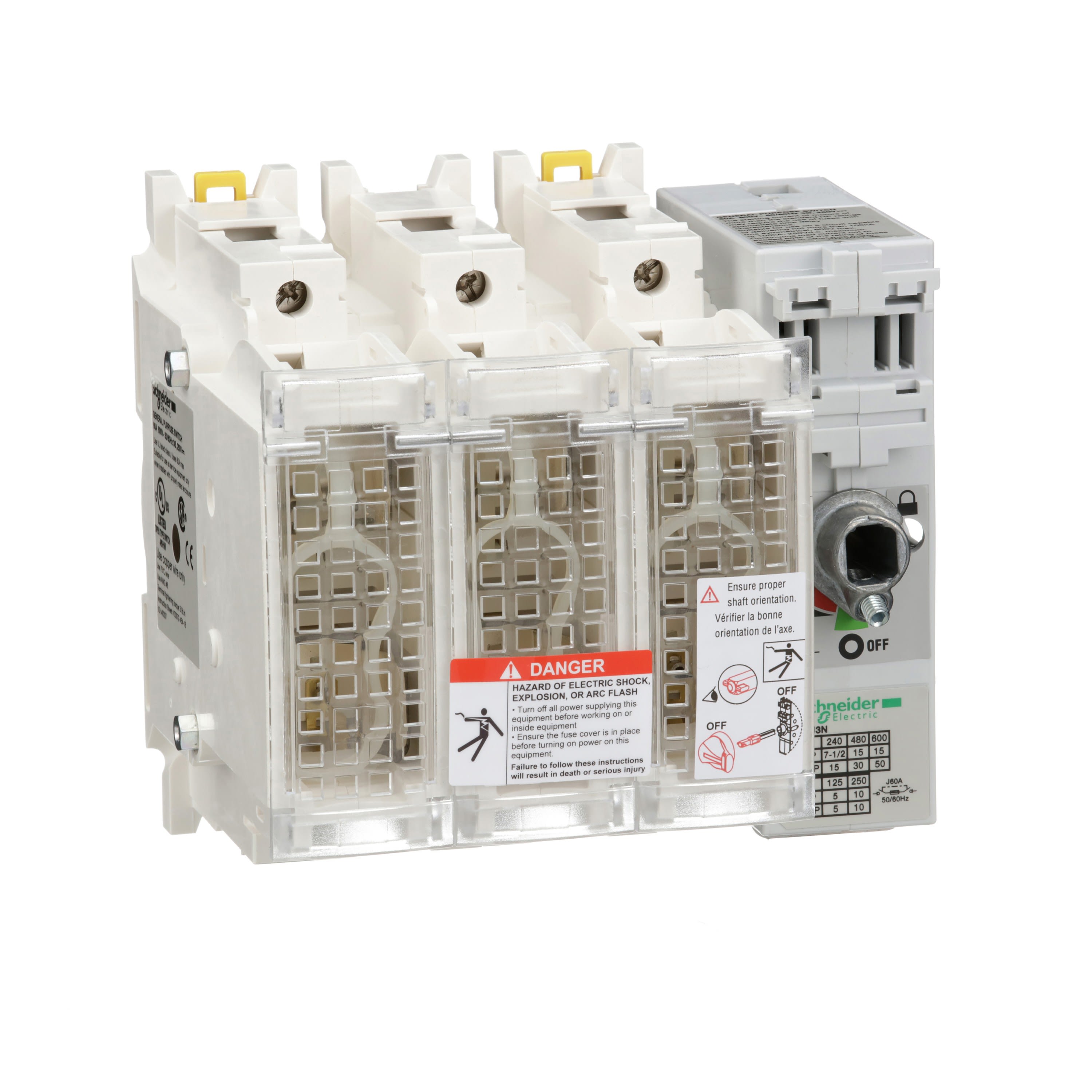 Schneider Electric - TeSys GS - Sectionneur a fusibles 60 0v 60a 3p