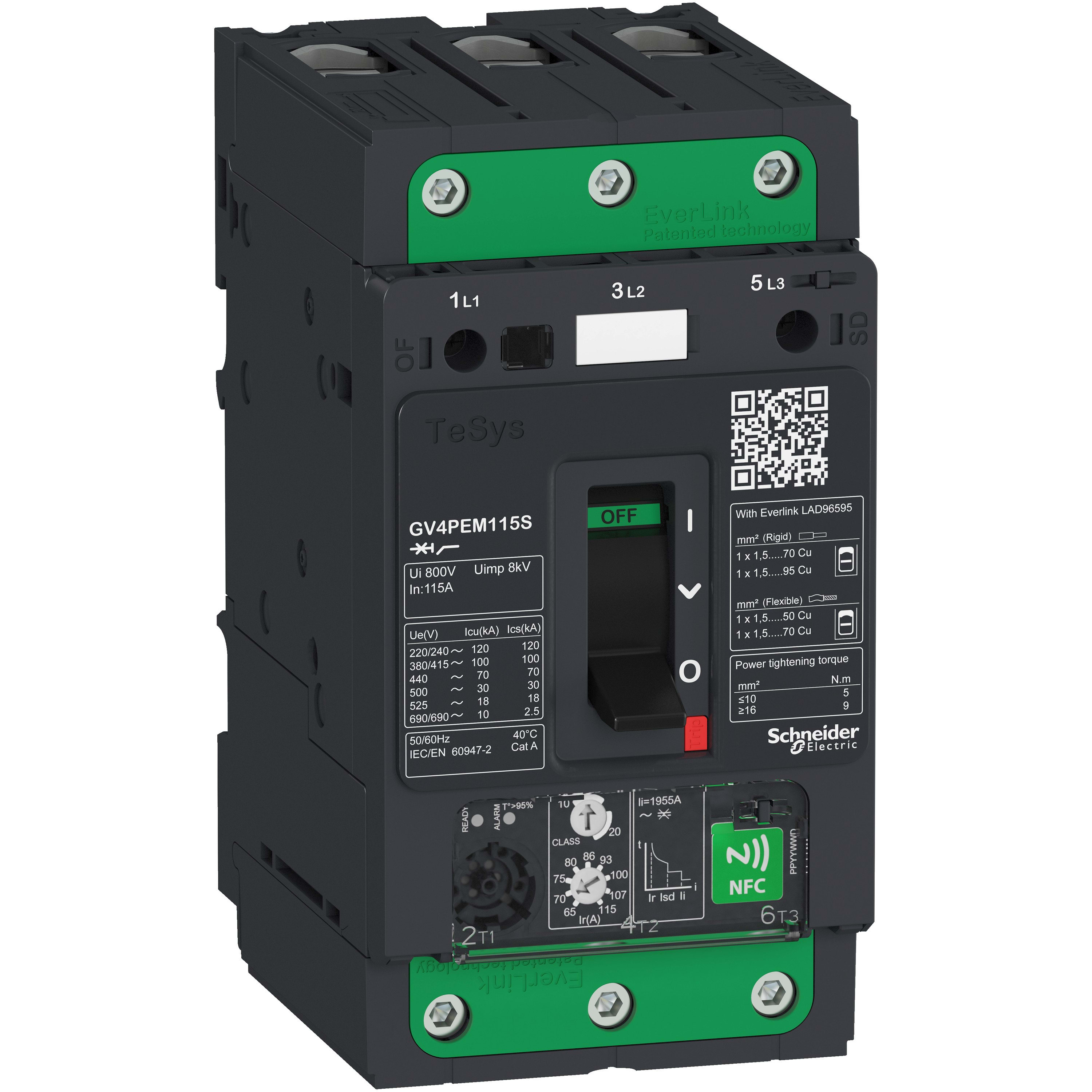 Schneider Electric - TeSys GV - disjoncteur magnéto-thermique - In 25A - 50kA - Everlink