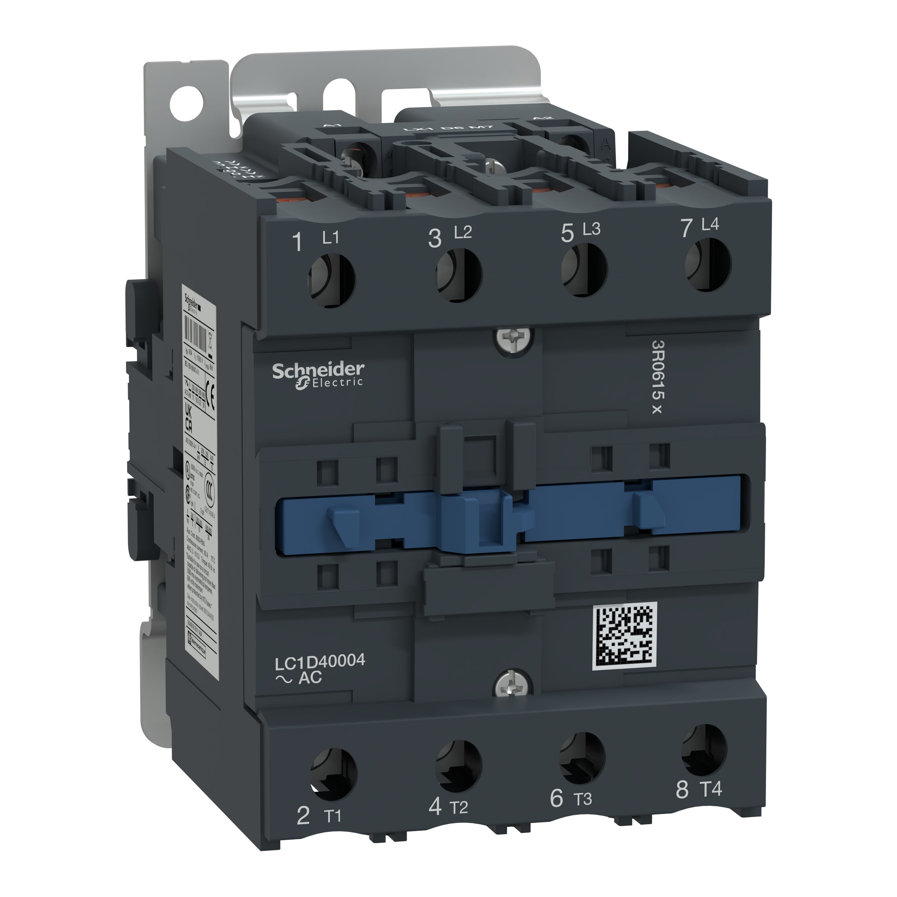 Schneider Electric - TeSys D - contacteur EN60335 - 4P (4NO) + 1NO + 1NF - AC1 60A - 220Vca