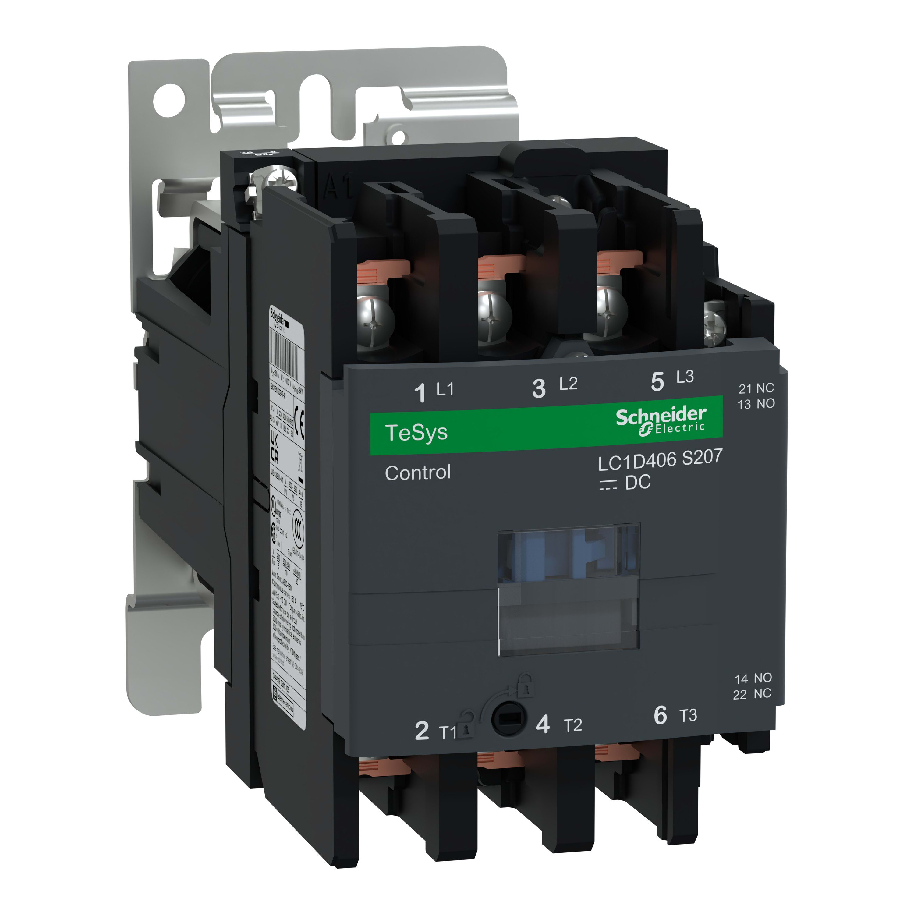Schneider Electric - TeSys D - contacteur EN45545 - 3P(3NO) - AC3 <=440V 40A - 24Vcc - cosses fermées