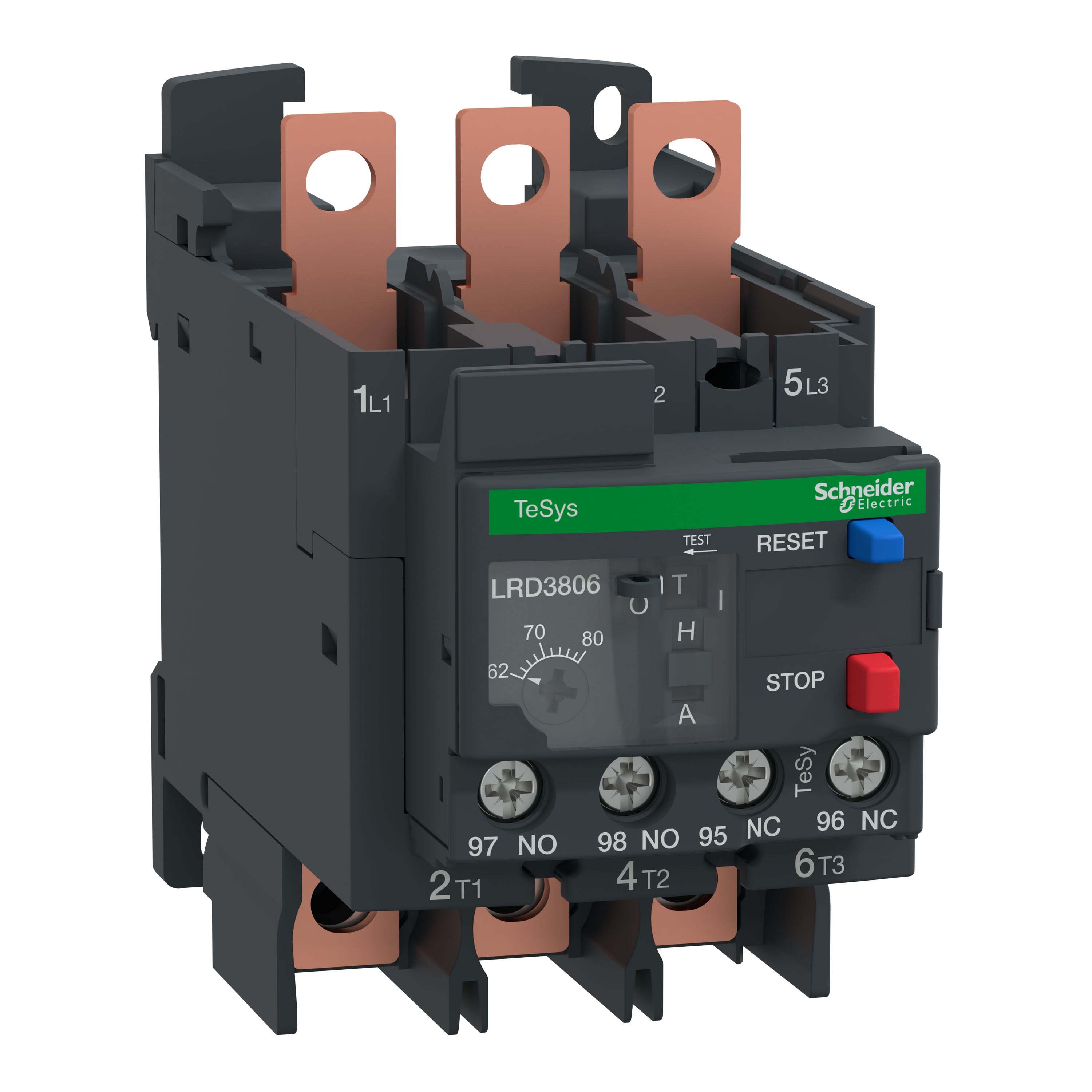 Schneider Electric - TeSys LR - relais thermique - 70-80A classe10A - différentiel - cosses fermées