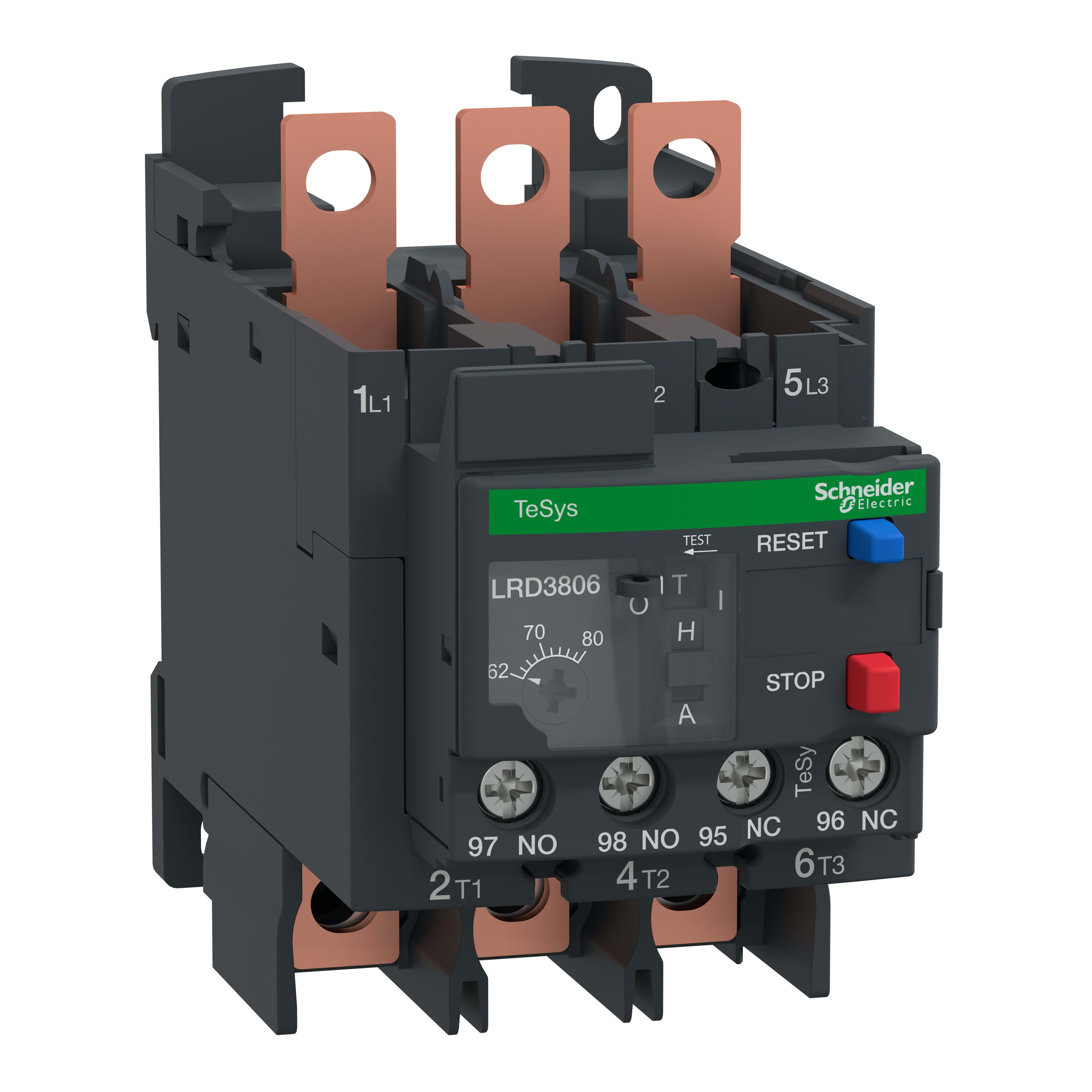 Schneider Electric - TeSys LR - relais thermique - 70-80A classe10A - différentiel - cosses fermées