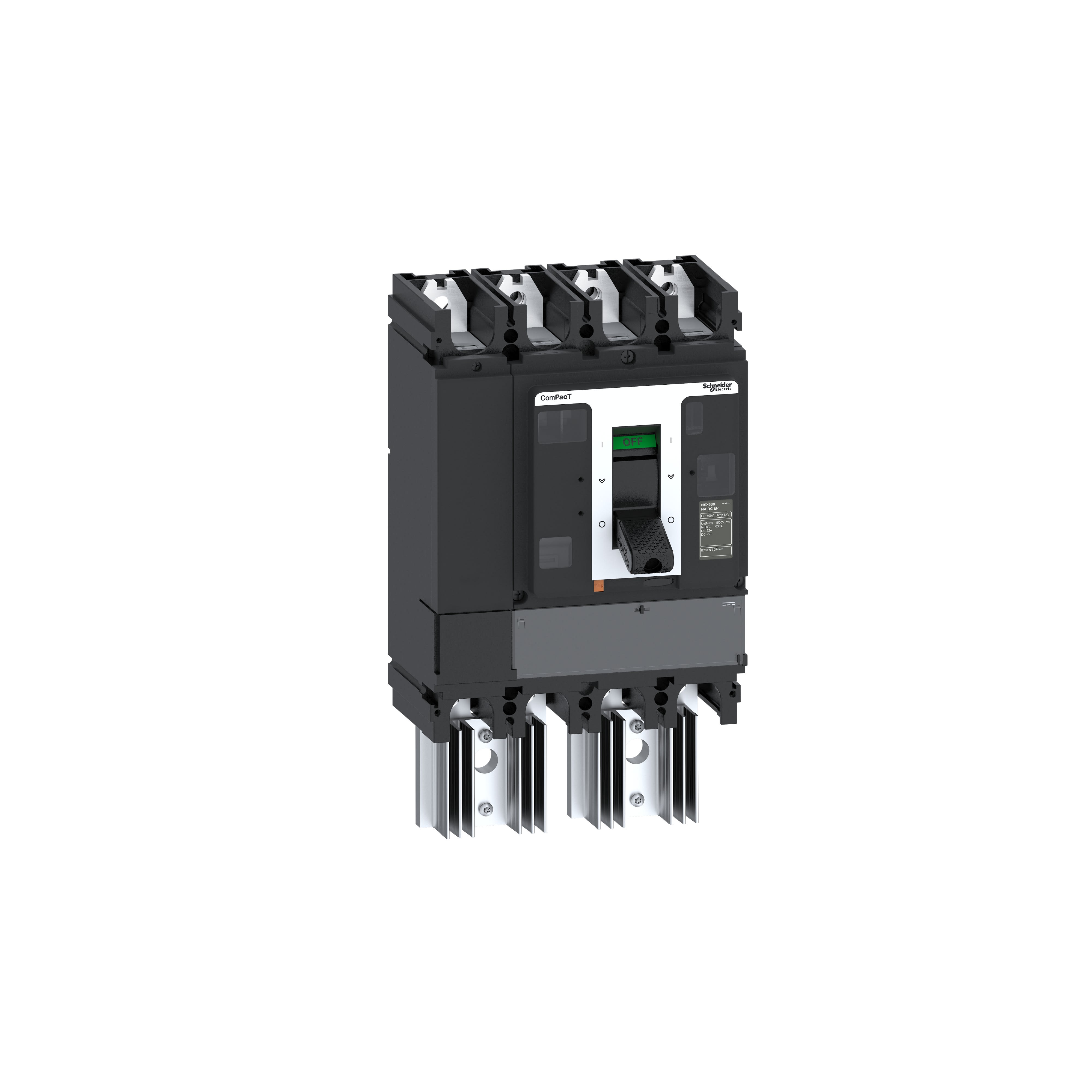 Schneider Electric - ComPacT NSX630 NA DC EP - interrupteur sectionneur CC EP - 500A - 4P - fixe