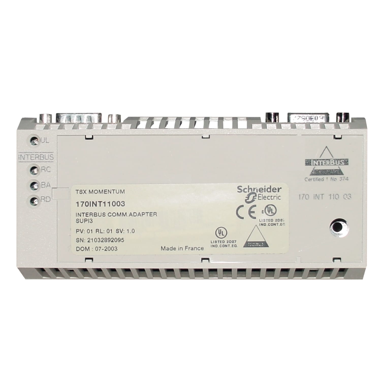 Schneider Electric - Modicon Momentum - adaptateur comm. Génération Interbus SUPI 2 - paire torsadée