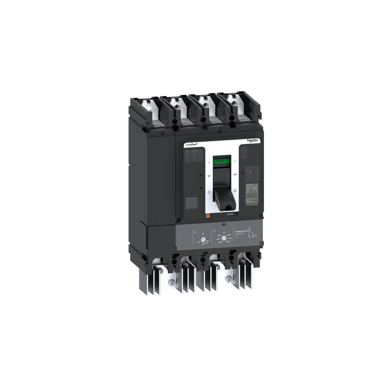 Schneider Electric - ComPacT NSX500 DC EP - Disjoncteur - TM-DC EP 500A - 4P4D - 50kA - montage fixe