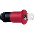 Schneider Electric - tête pour arrêt d urgence diam 40 mm déverrouillage par clé diam 22 rouge
