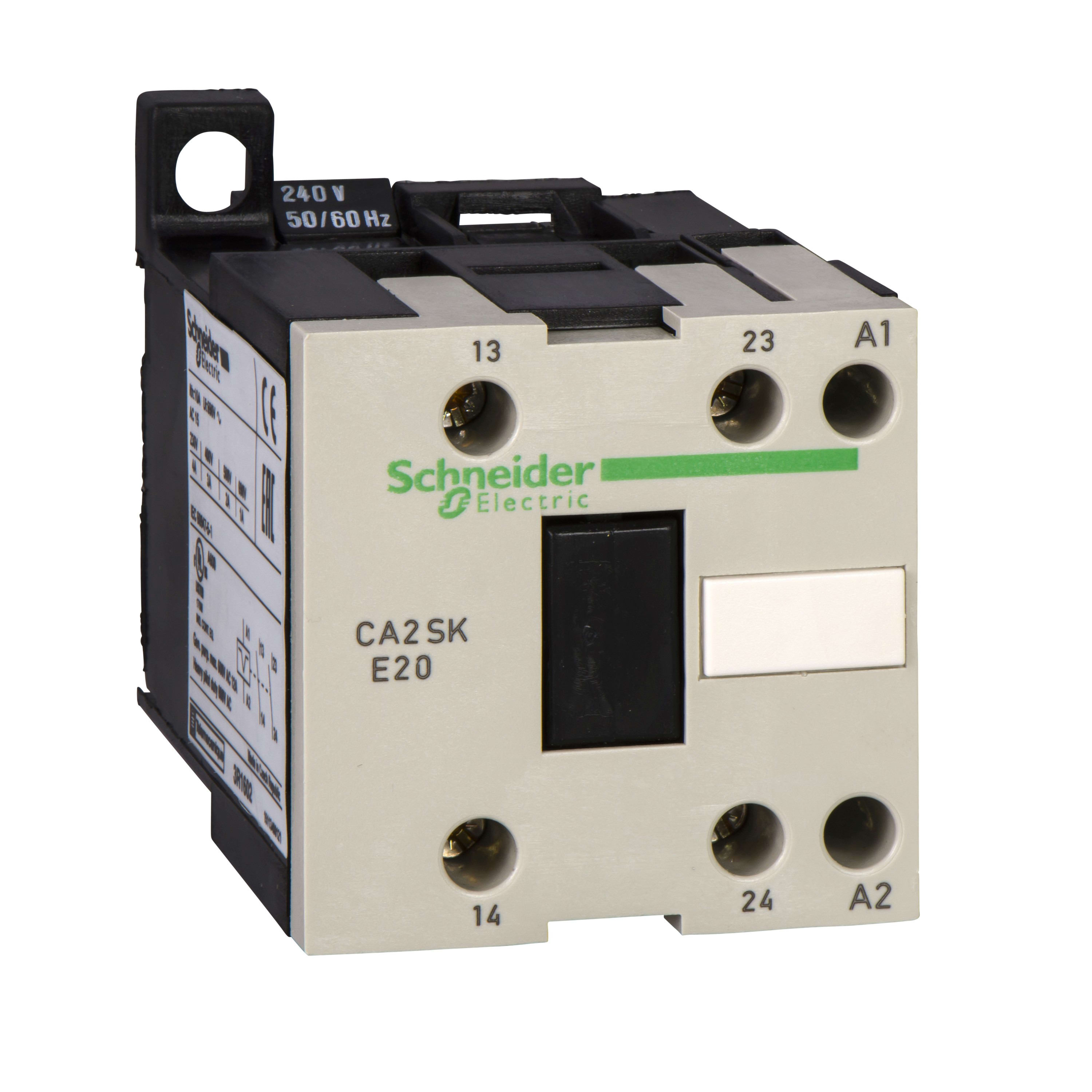 Schneider Electric - TeSys CA2SKE - contacteur - 2F+0O - alternés - 10A - 230Vca
