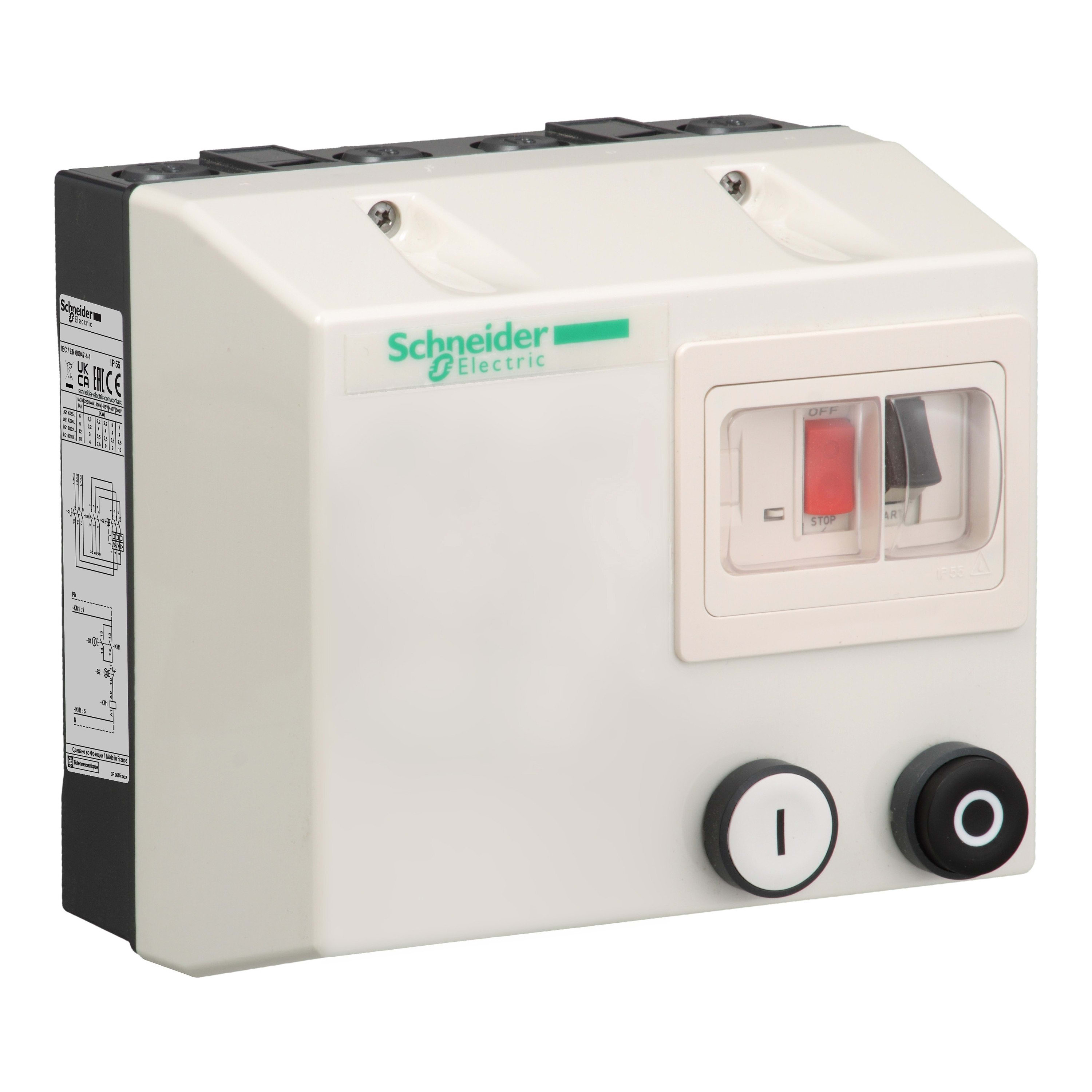 Schneider Electric - TeSys LE - boitier démarreur vide - T2 - avec 2 boutons