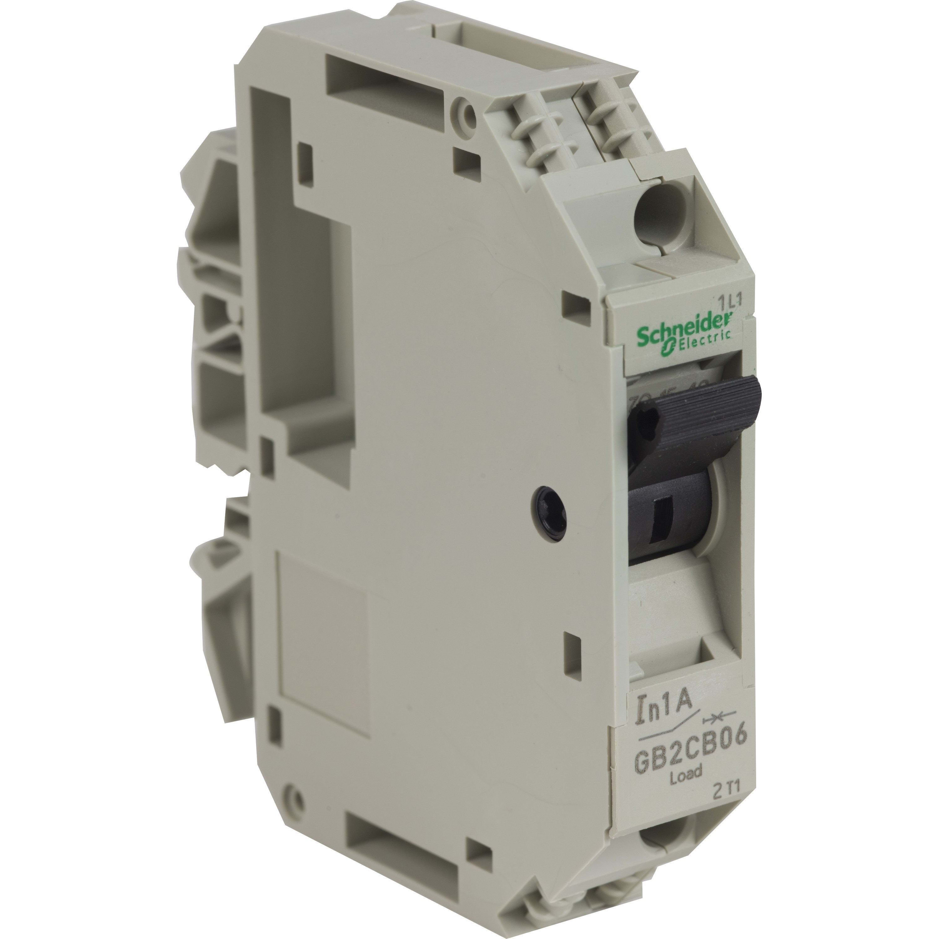 Schneider Electric - TeSys GB2-CB - disjoncteur pour circuit de contrôle - 1A - 1P - 1d