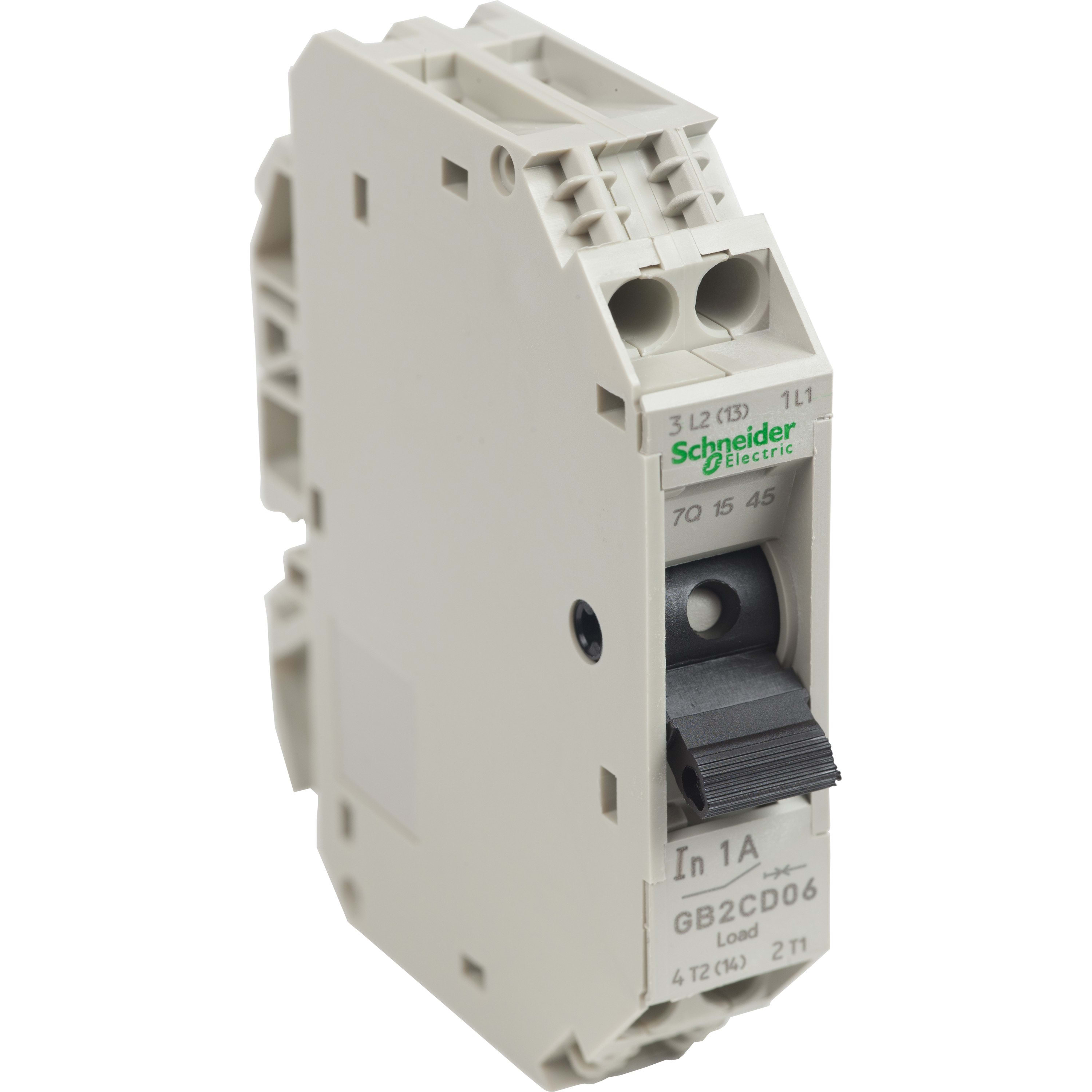 Schneider Electric - TeSys GB2-CD - disjoncteur pour circuit de contrôle - 1A - 1P+N - 1d