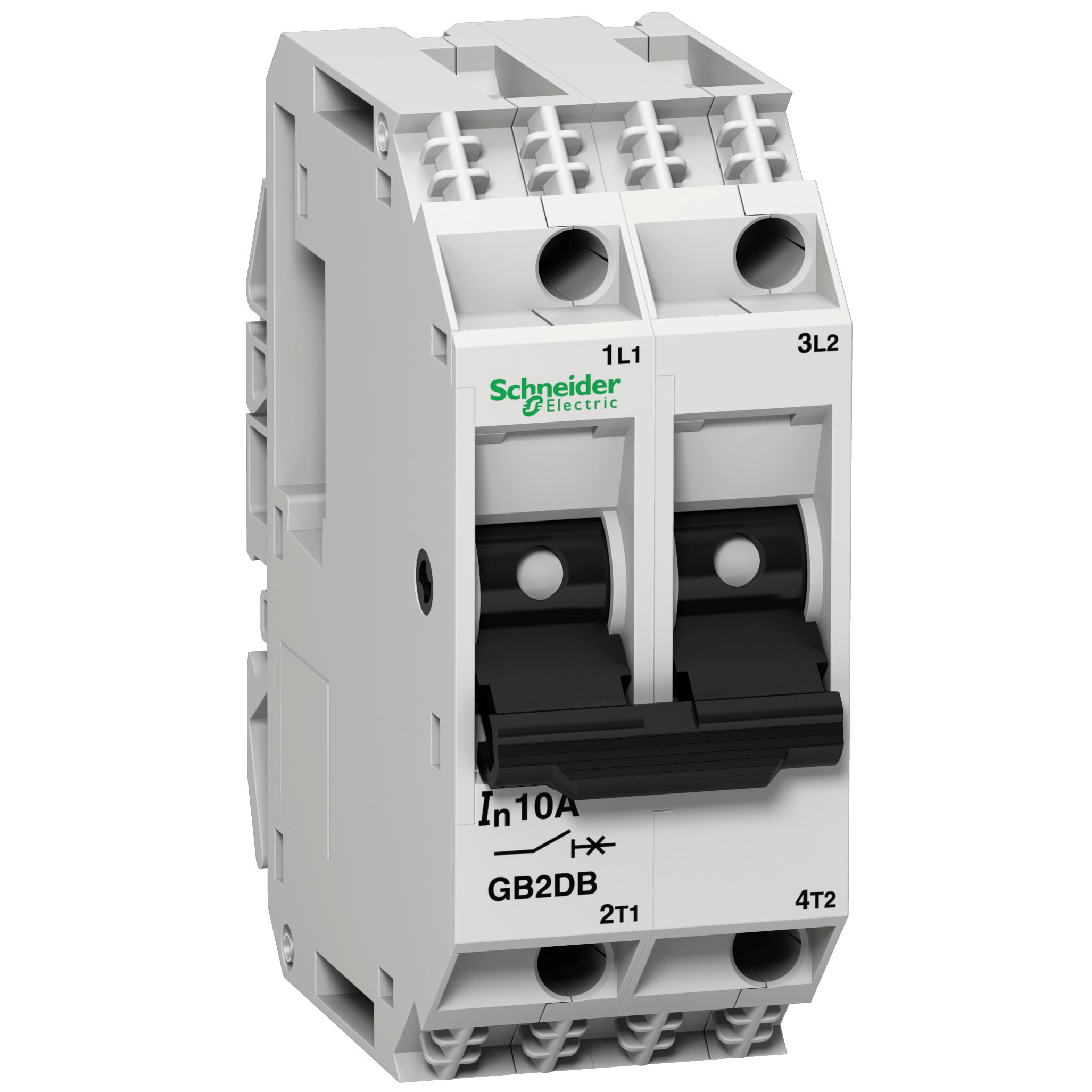 Schneider Electric - TeSys GB2-DB - disjoncteur pour circuit de contrôle - 2A - 2P - 2d