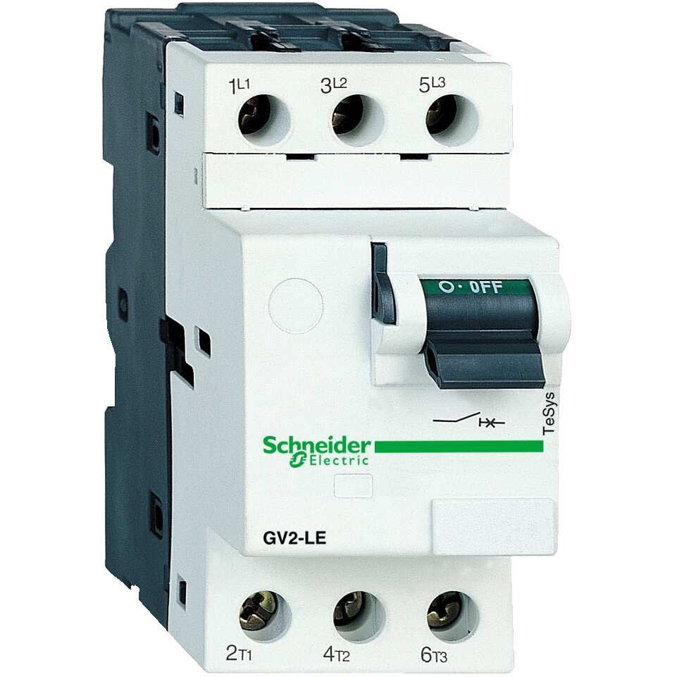 Schneider Electric - TeSys GV2LE - disjoncteur moteur - 0,4A - 3P 3d - déclencheur magnétique