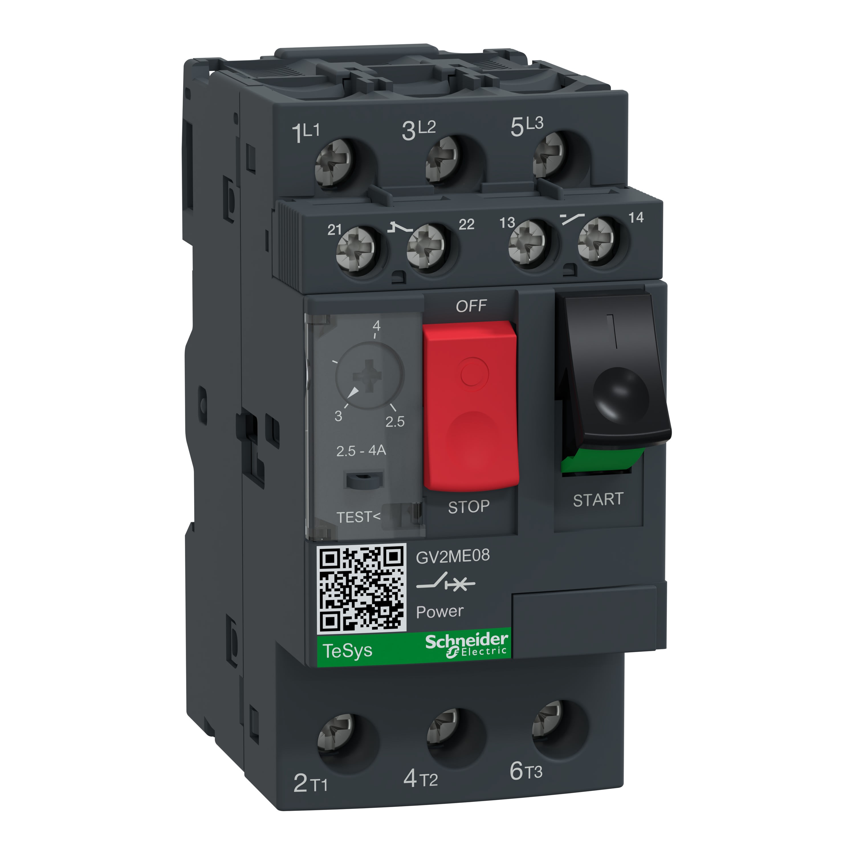 Schneider Electric - Disjoncteur DISJ.MOT.2,5-4 plus ADD