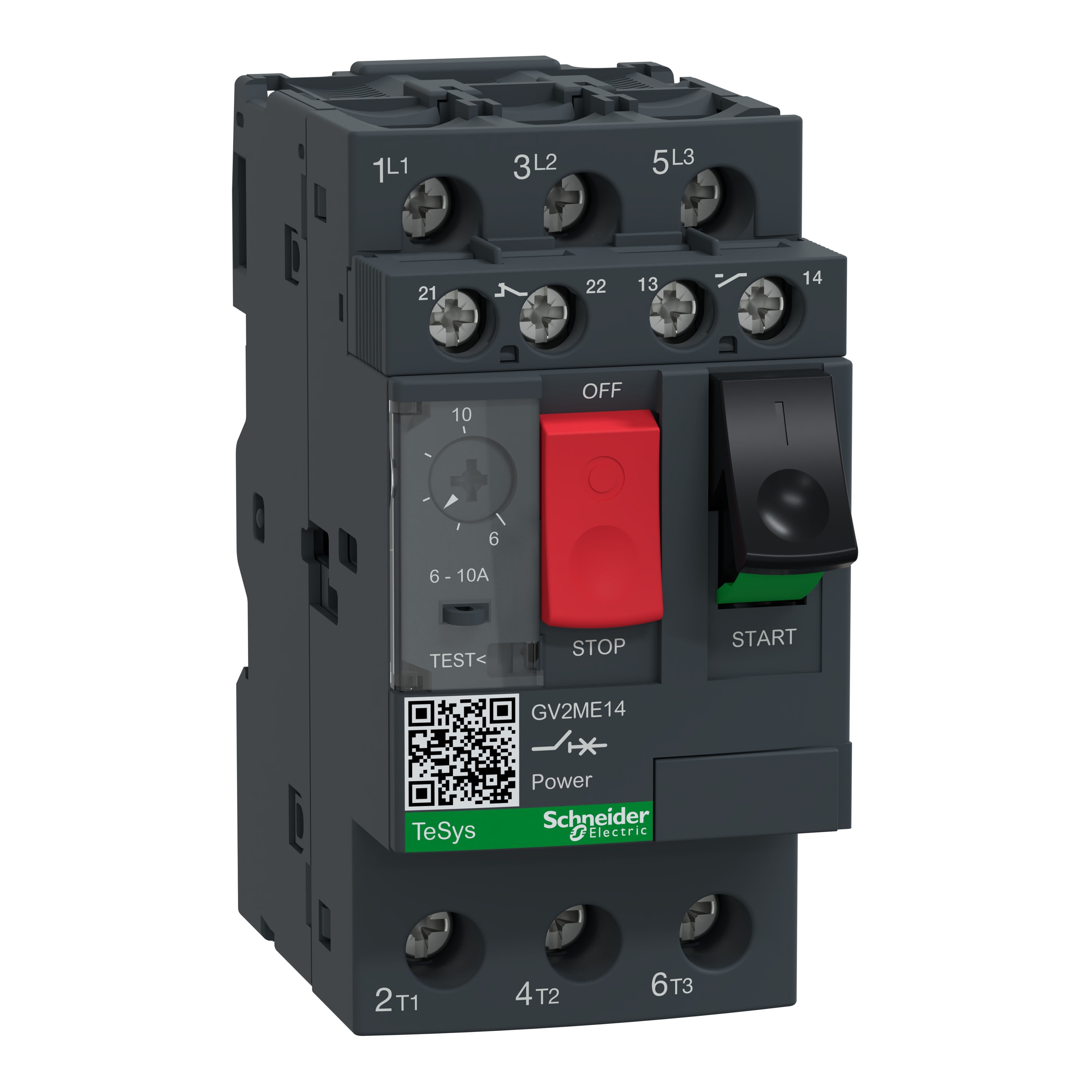 Schneider Electric - Disjoncteur DISJ.MOT.6-10 plus ADD