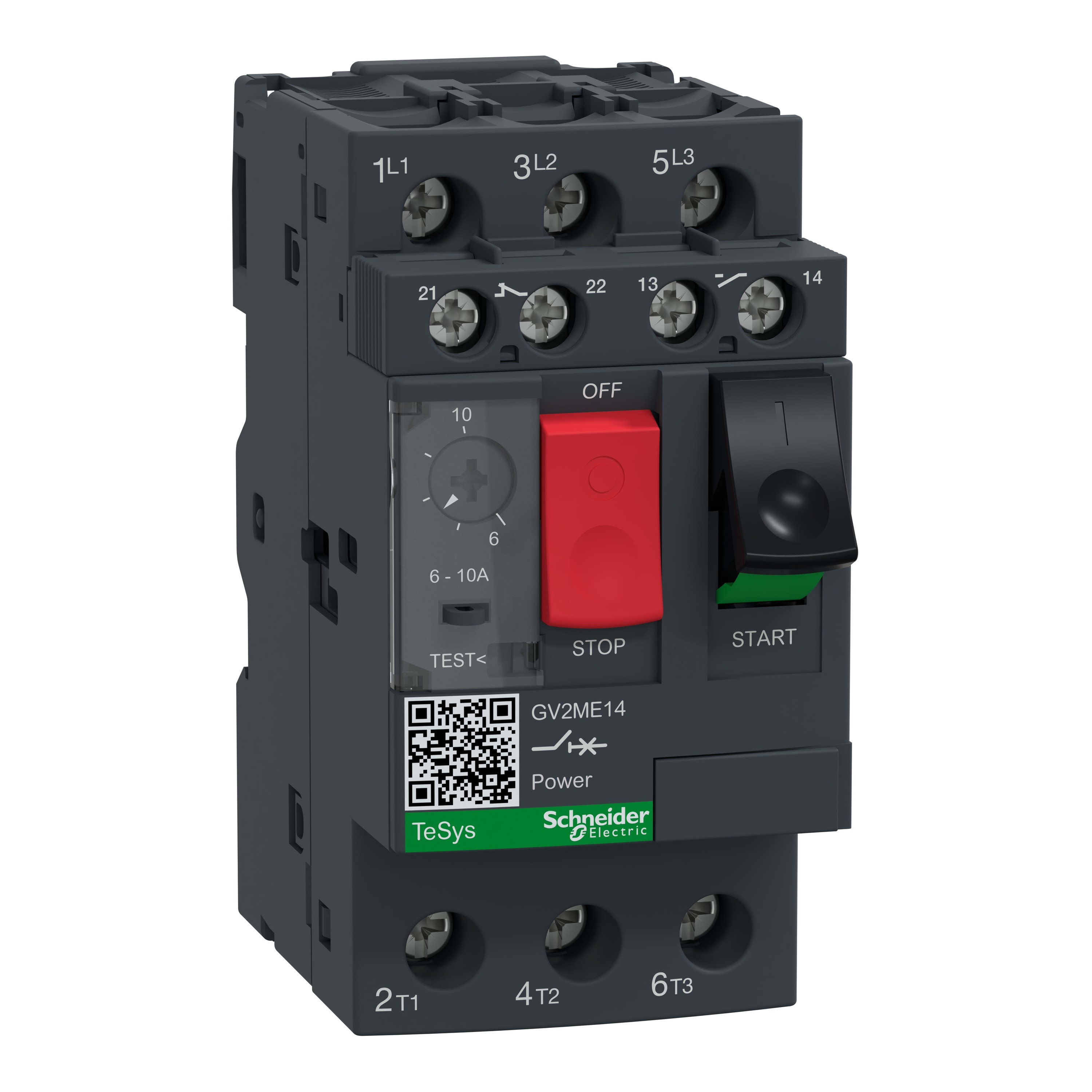 Schneider Electric - Disjoncteur DISJ.MOT.6-10 plus ADD