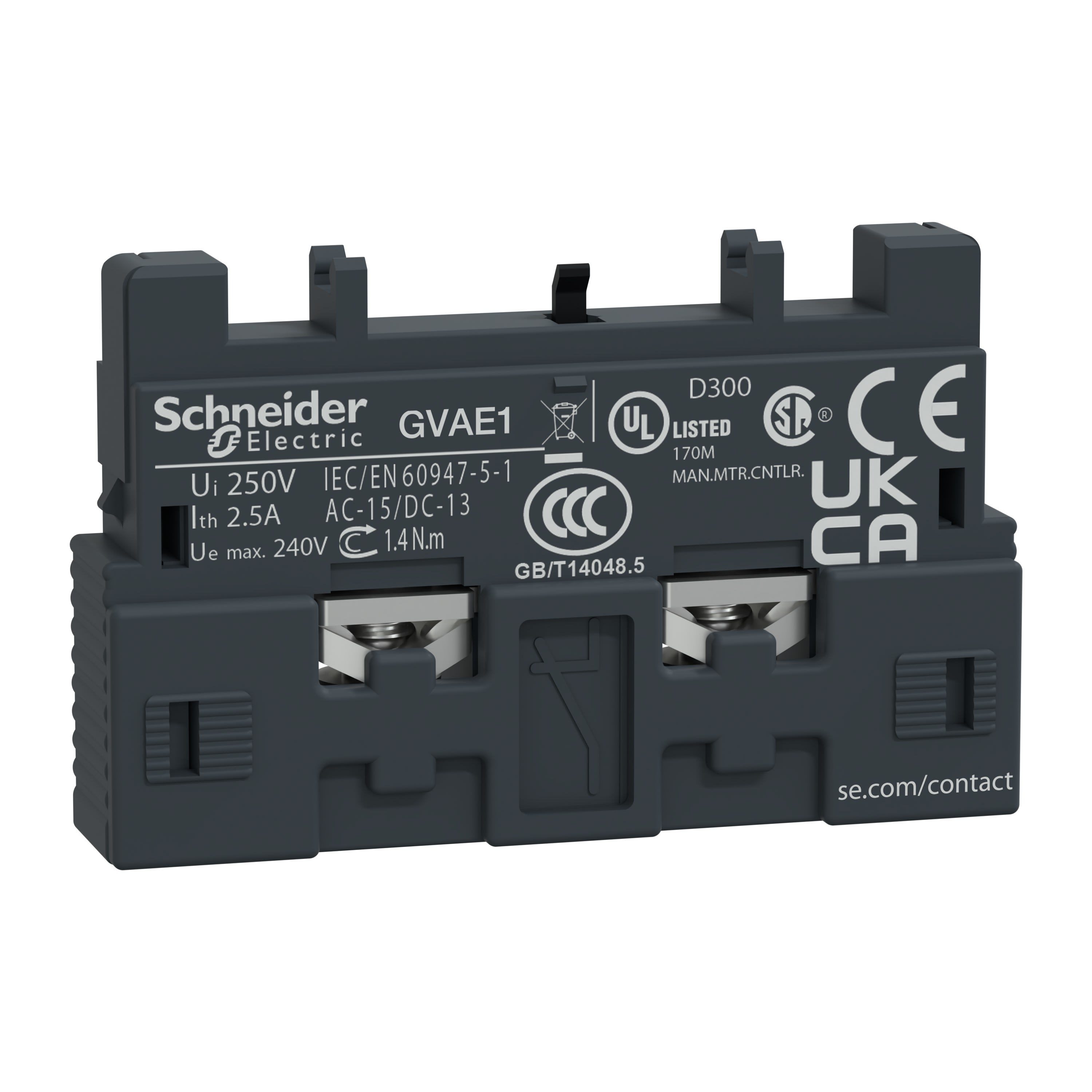 Schneider Electric - contact auxiliaire ADDITIF FRONTAL F OU O