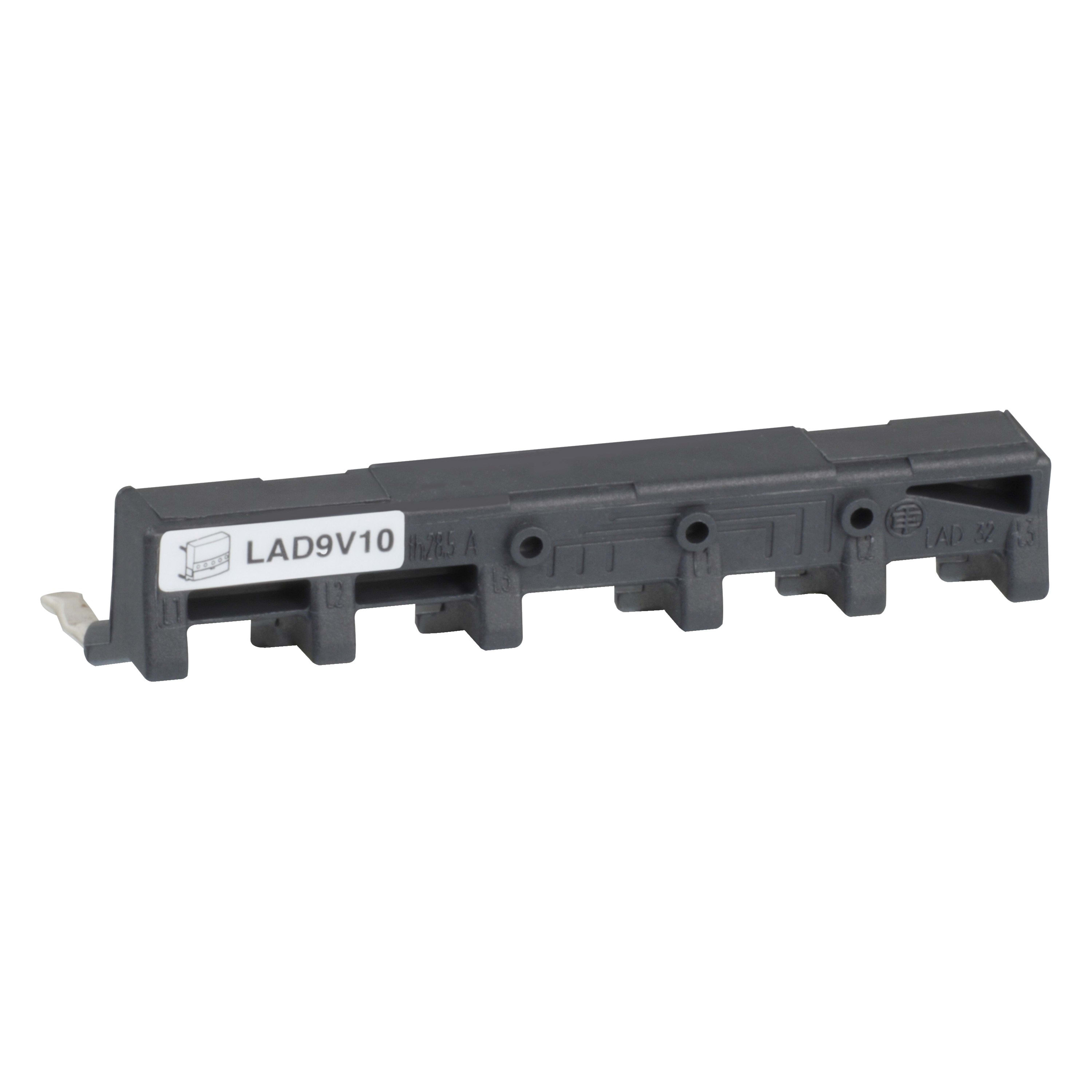 Schneider Electric - TeSys D - Barrette puiss amont ress pour racc.par plug