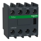 Schneider Electric - TeSys D - bloc contacts aux frontaux - 2F+2O - chevauchant - bornes vis-étriers
