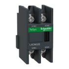 Schneider Electric - TeSys D - bloc contacts auxiliaires frontaux - 0F+2O - cosses fermées