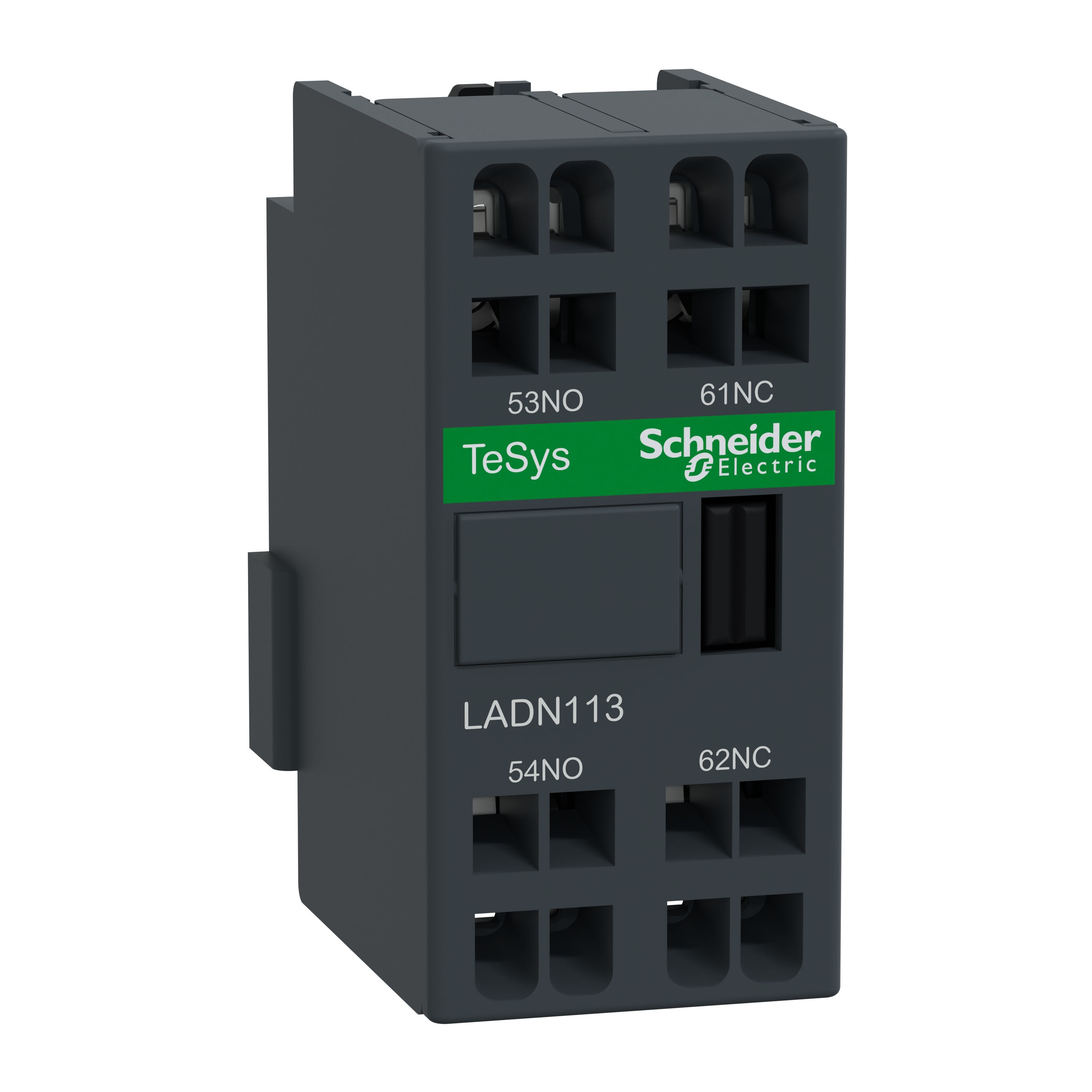 Schneider Electric - TeSys D - bloc contacts auxiliaires frontaux - 1F+1O - bornes à ressort