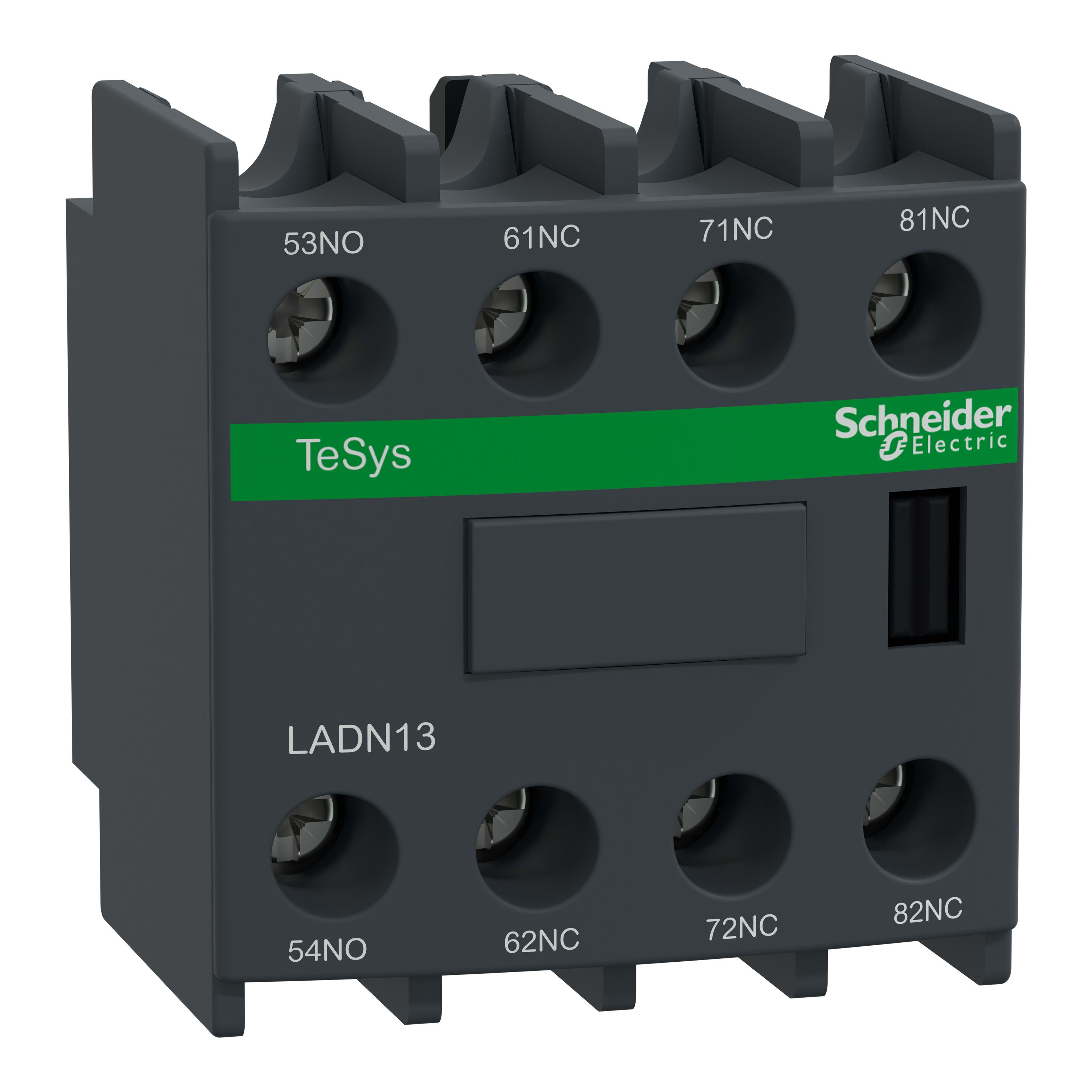 Schneider Electric - TeSys D - bloc contacts auxiliaires frontaux - 1F+3O - bornes vis-étriers