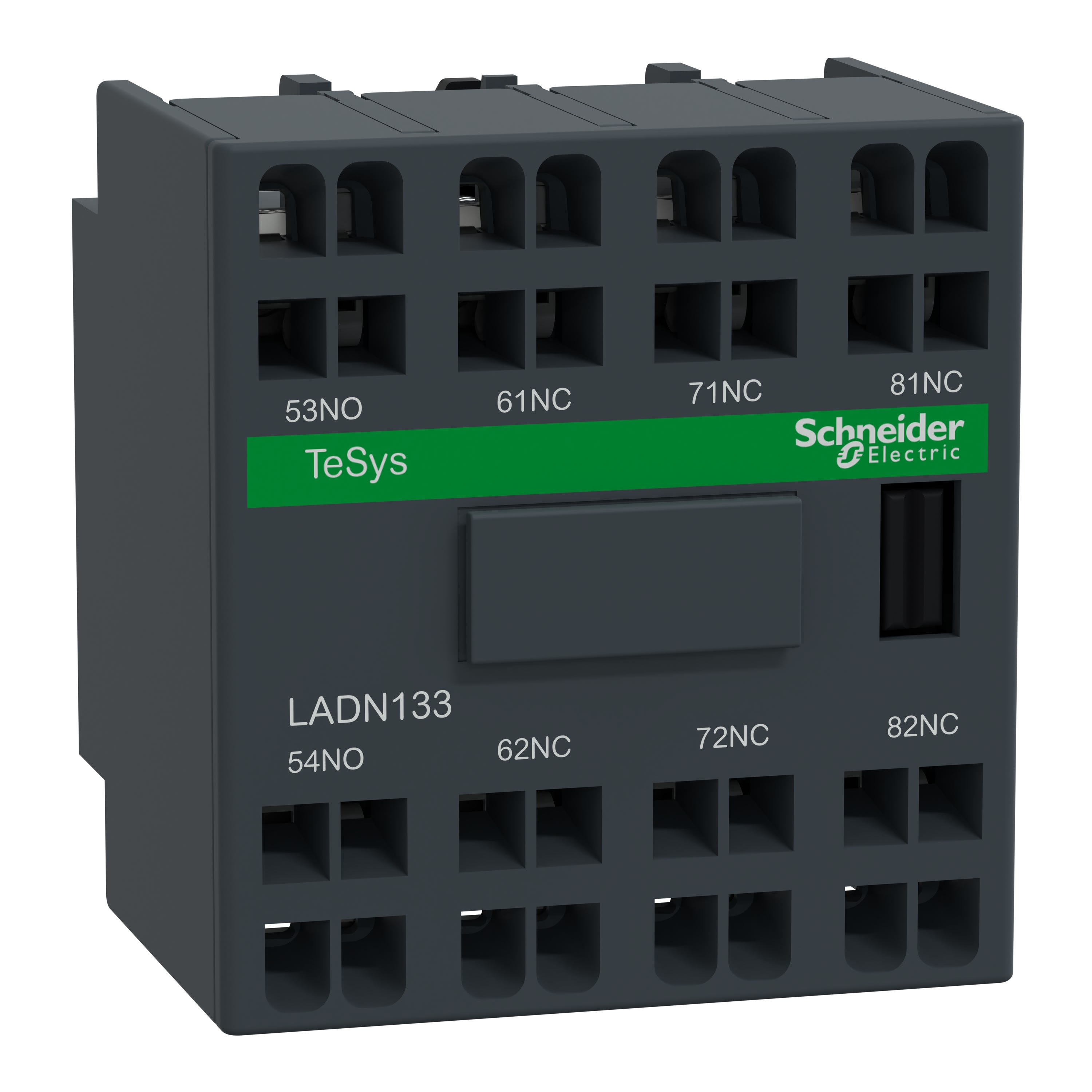 Schneider Electric - TeSys D - bloc contacts auxiliaires frontaux - 1F+3O - bornes à ressort