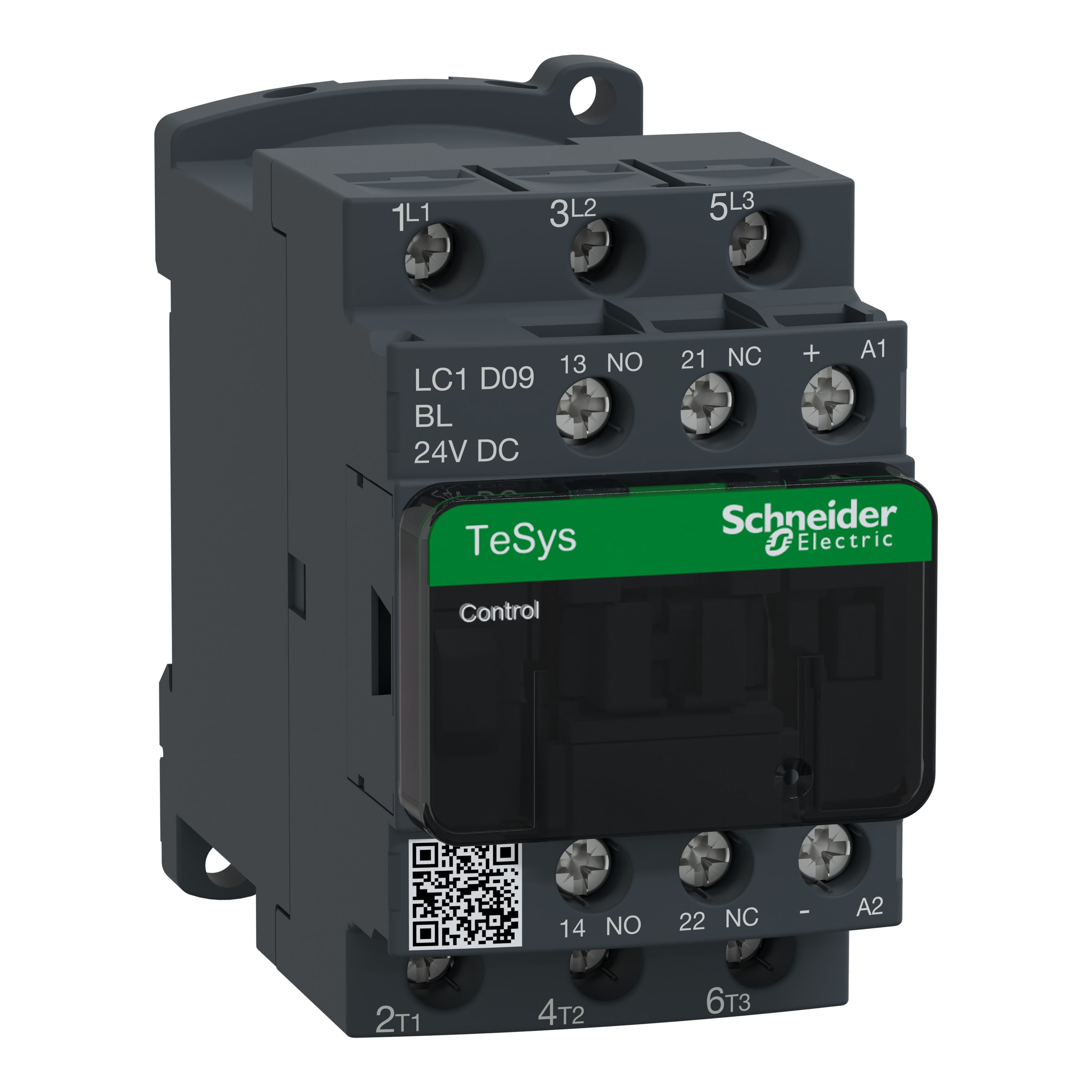Schneider Electric - contacteur CONT 9A 1F plus 1O 24V BC LPL