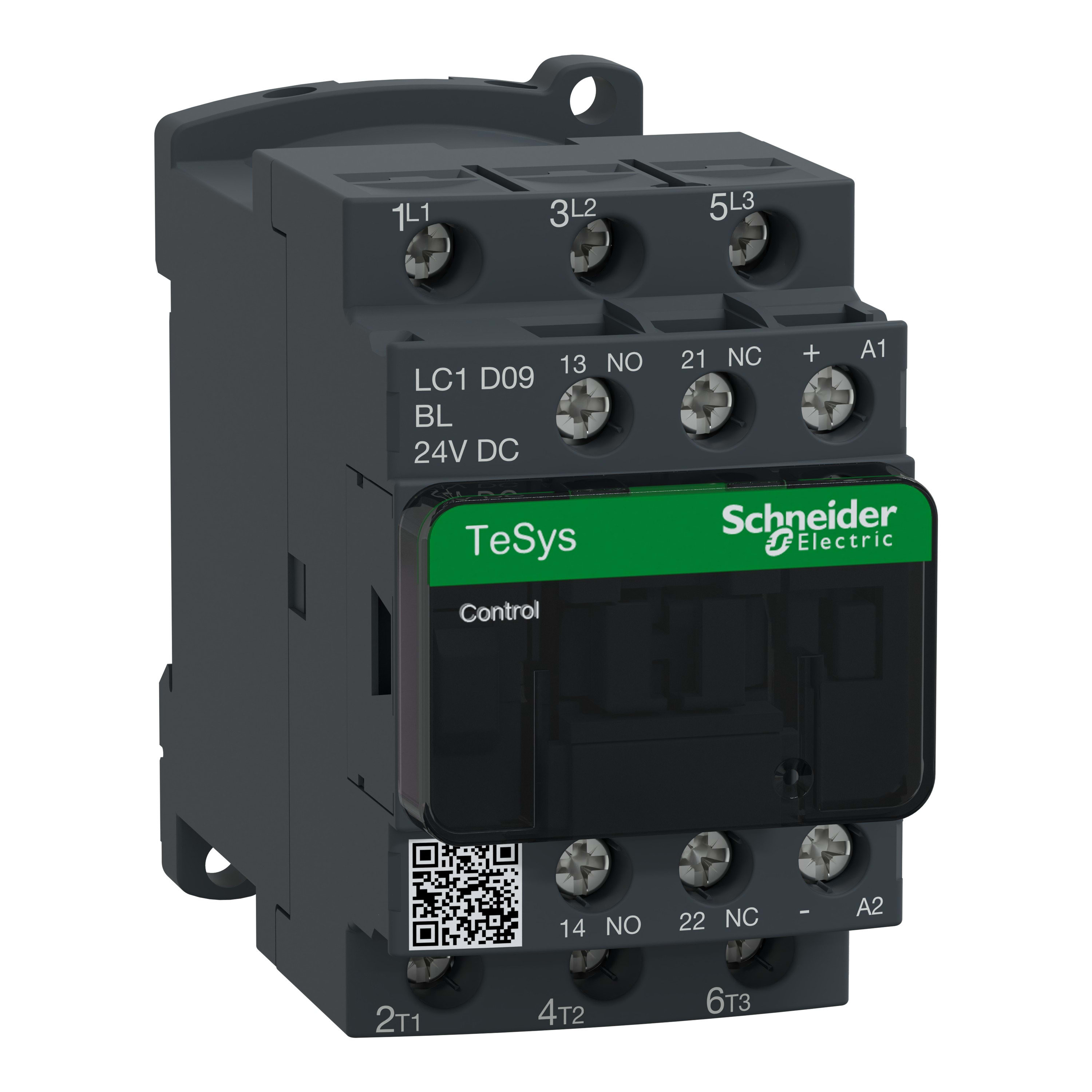 Schneider Electric - contacteur CONT 9A 1F plus 1O 24V BC LPL