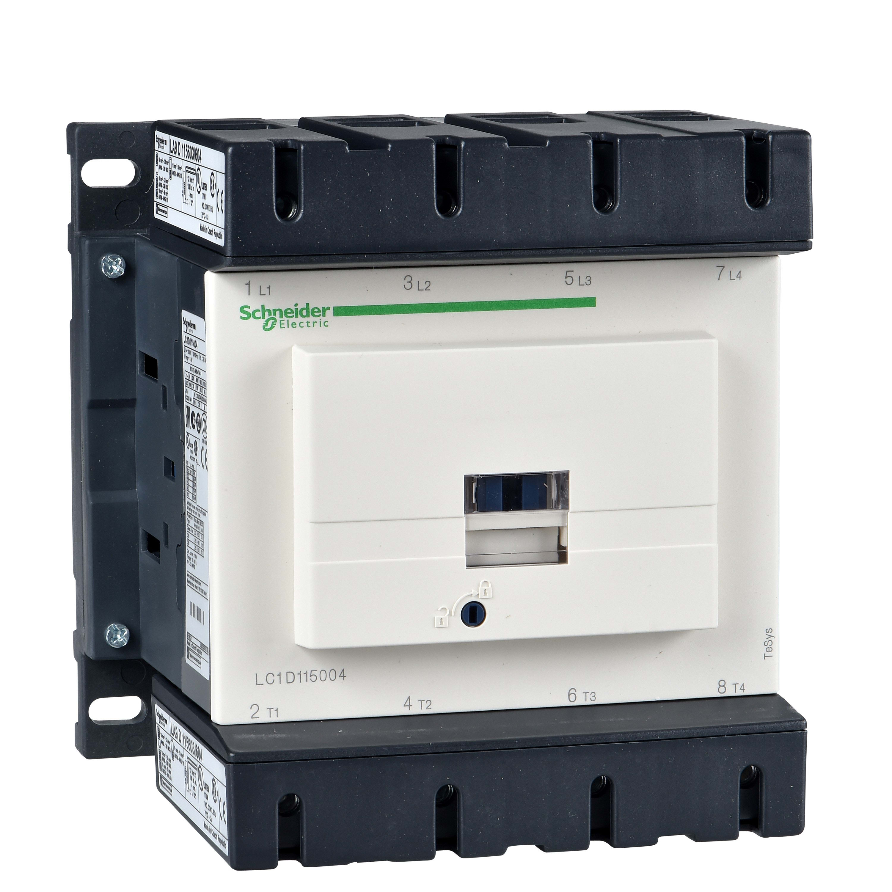 Schneider Electric - TeSys LC1D - contacteur - 4P - AC-1 440V - 200A - bobine 230Vca