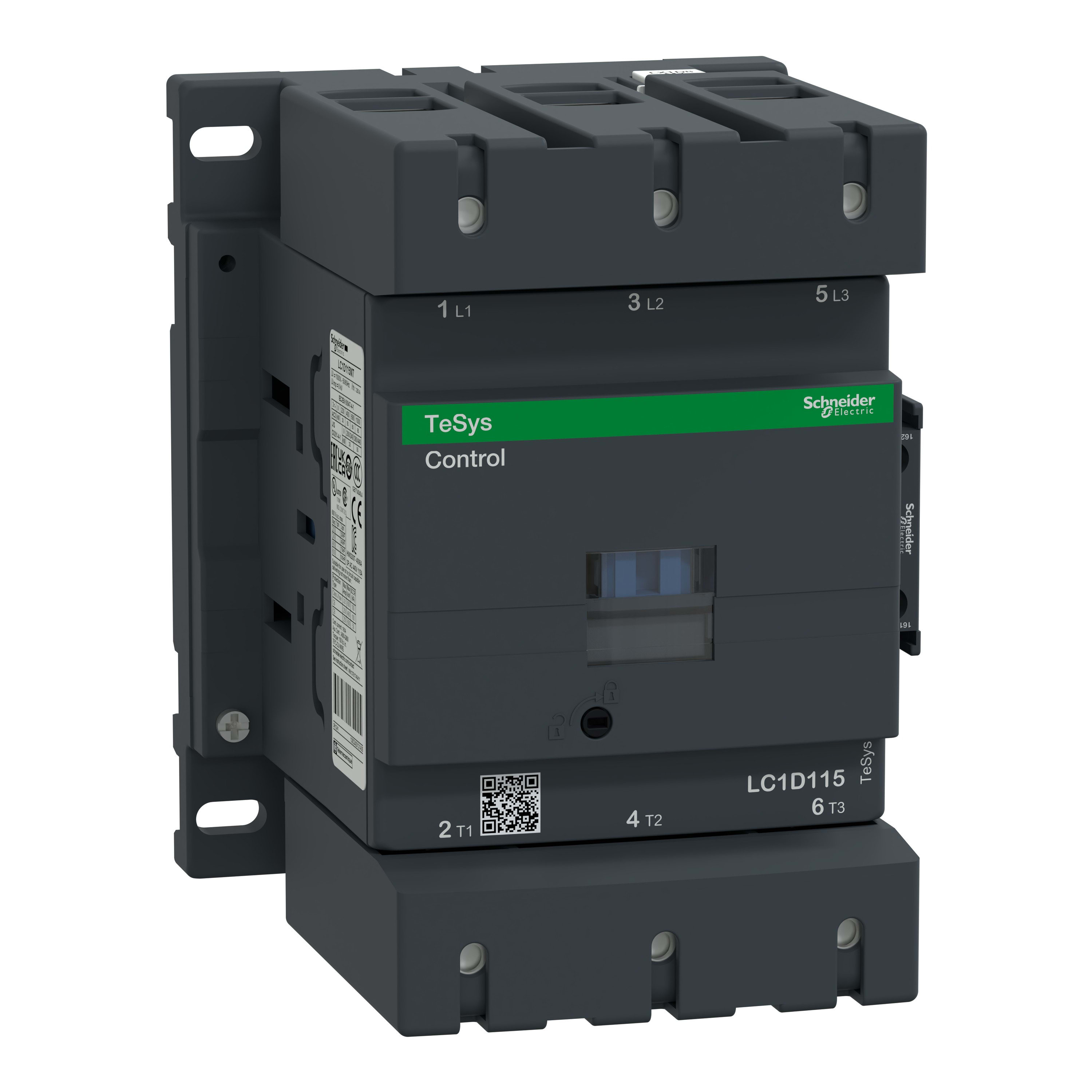 Schneider Electric - TeSys LC1D - contacteur - 3P - AC-3 440V - 115A - bobine 500Vca