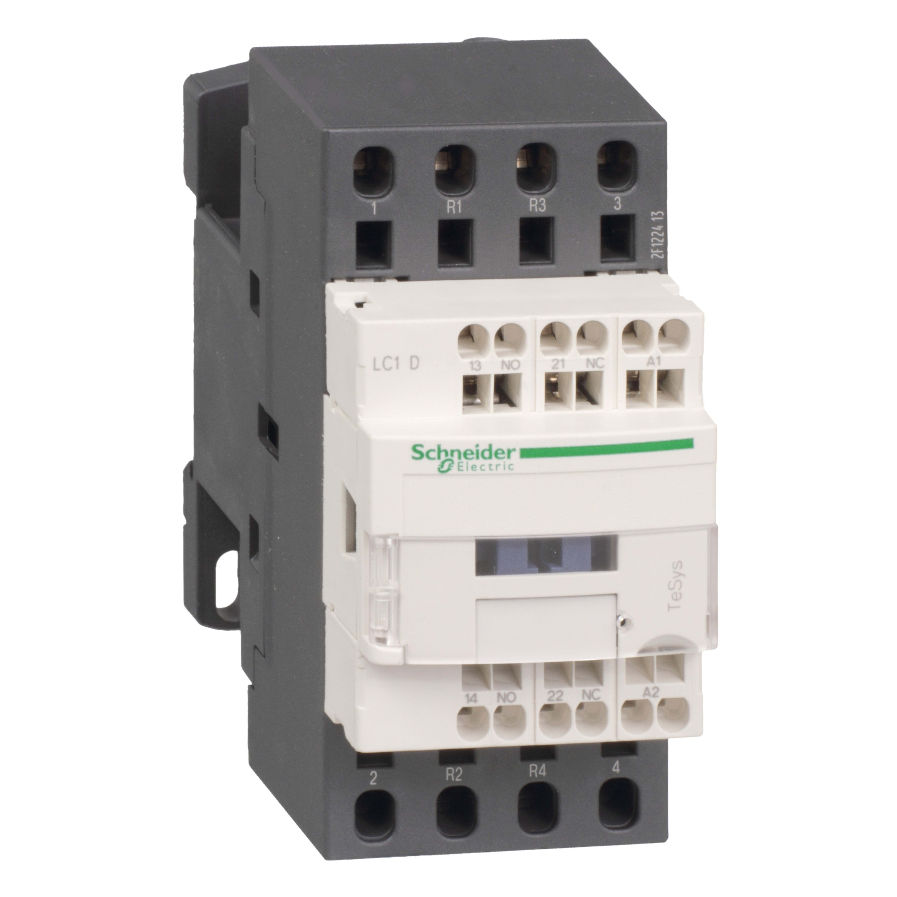 Schneider Electric - TeSys LC1D - contacteur - 4P (2F+2O) - AC-1 440V - 25A - bobine 400Vca