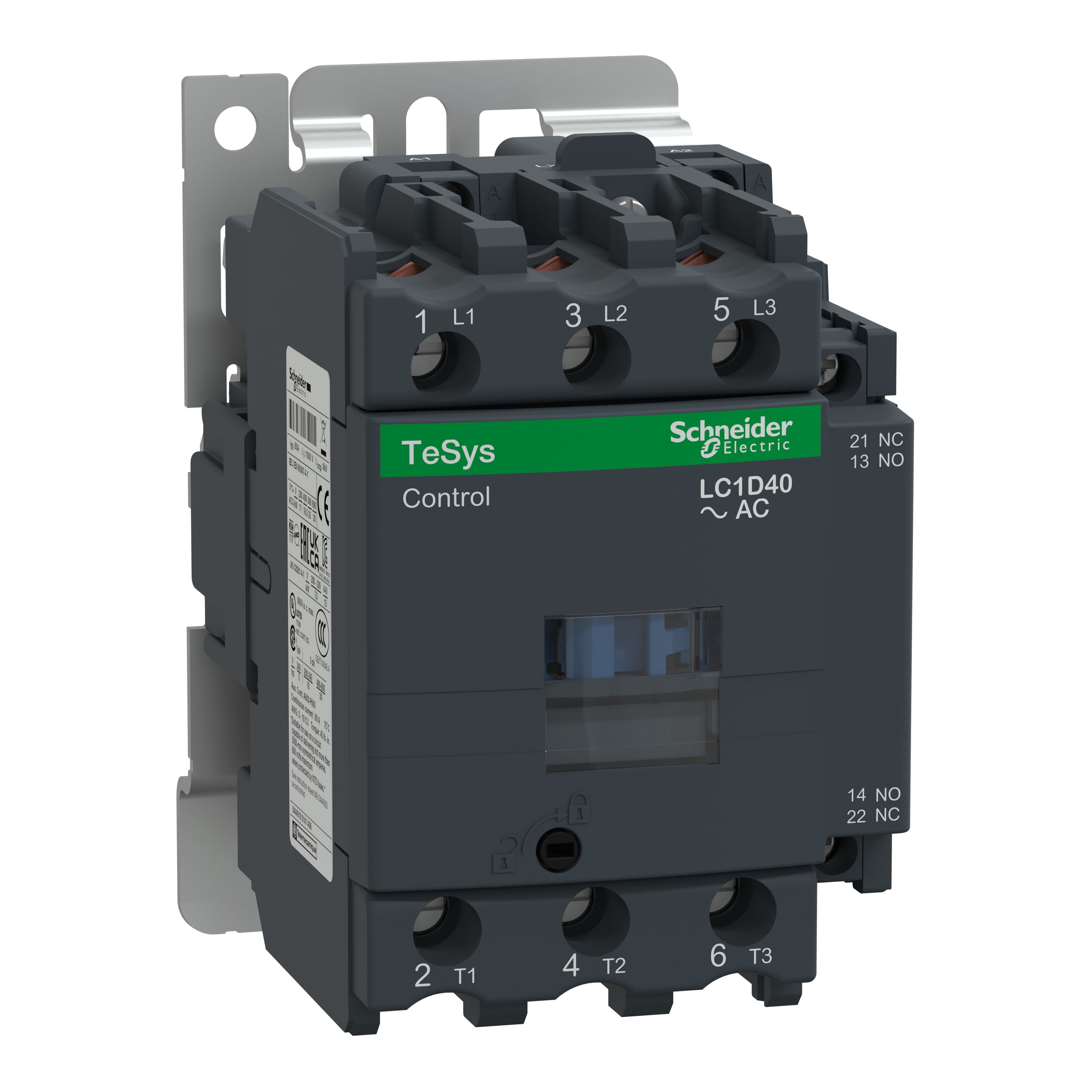 Schneider Electric - contacteur TeSys LC1D 3P AC3 440V 40 A bobine 230 V CA