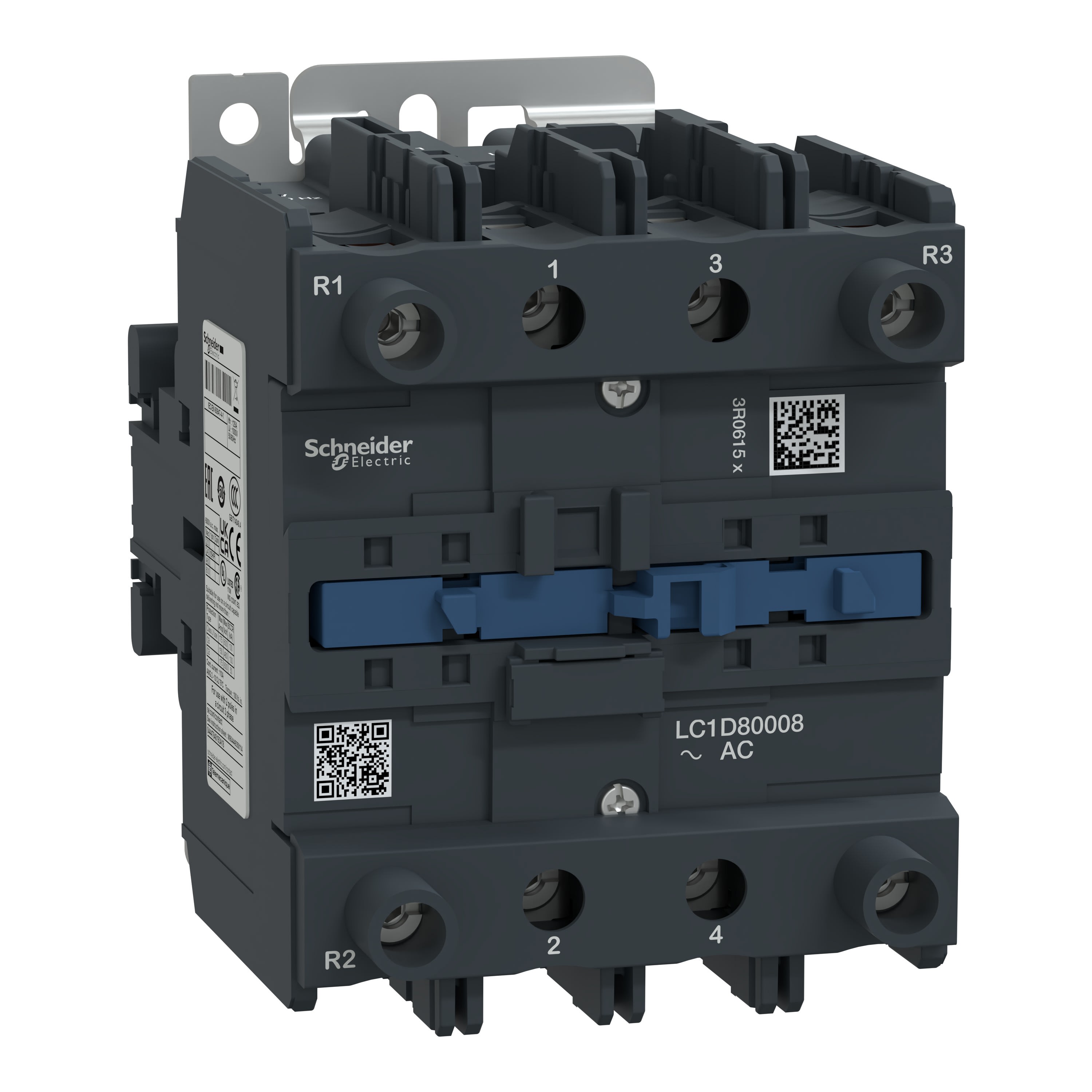 Schneider Electric - TeSys LC1D - contacteur - 4P (2F+2O) - AC-1 440V - 125A - bobine 48Vca