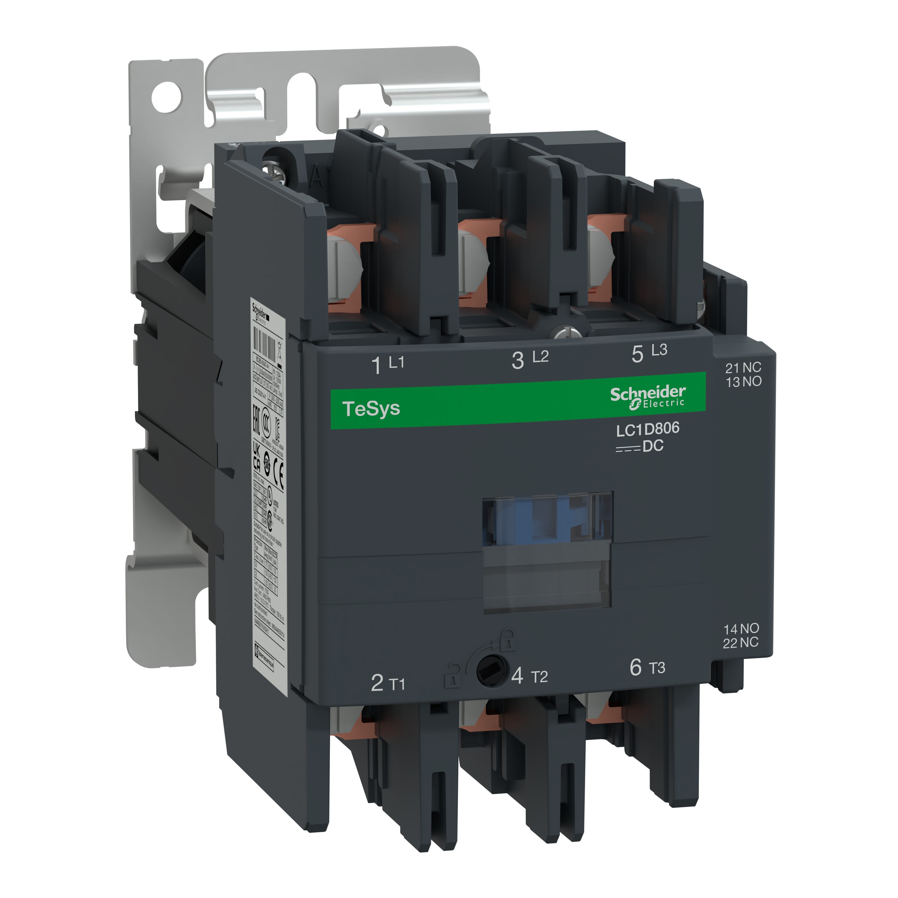 Schneider Electric - TeSys LC1D - contacteur - 3P - AC-3 440V - 80A - bobine 24Vcc