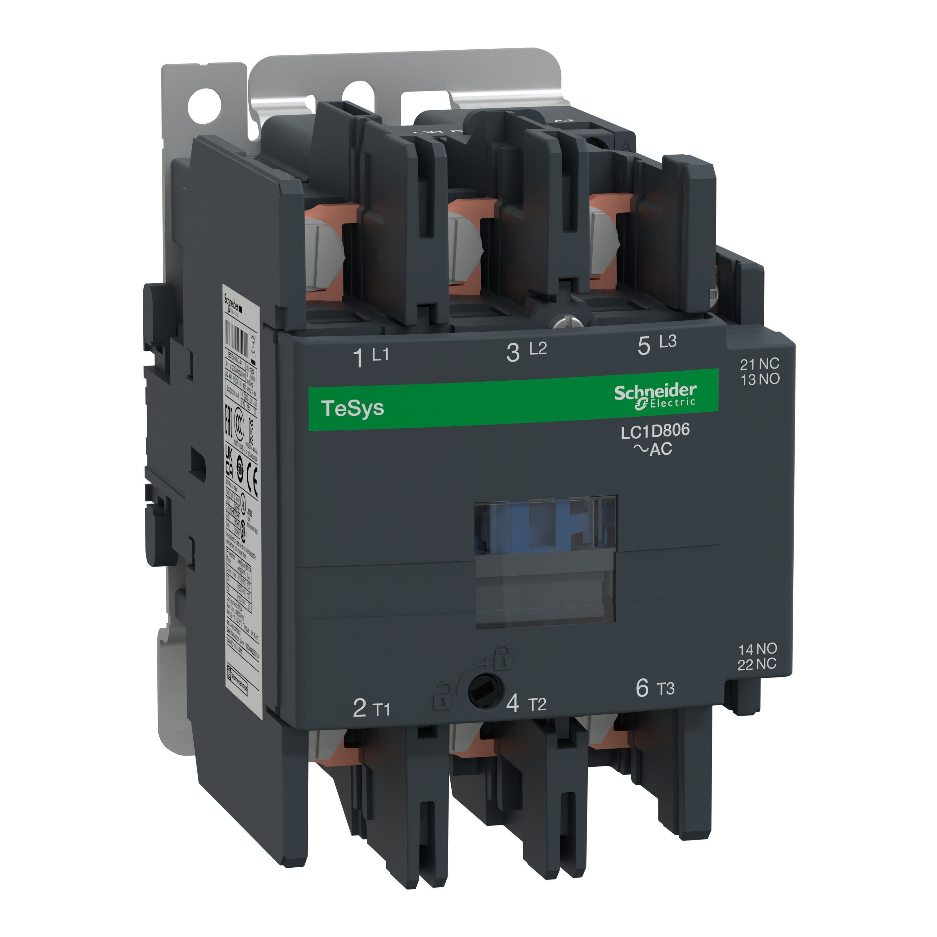 Schneider Electric - TeSys LC1D - contacteur - 3P - AC-3 440V - 80A - bobine 100Vca