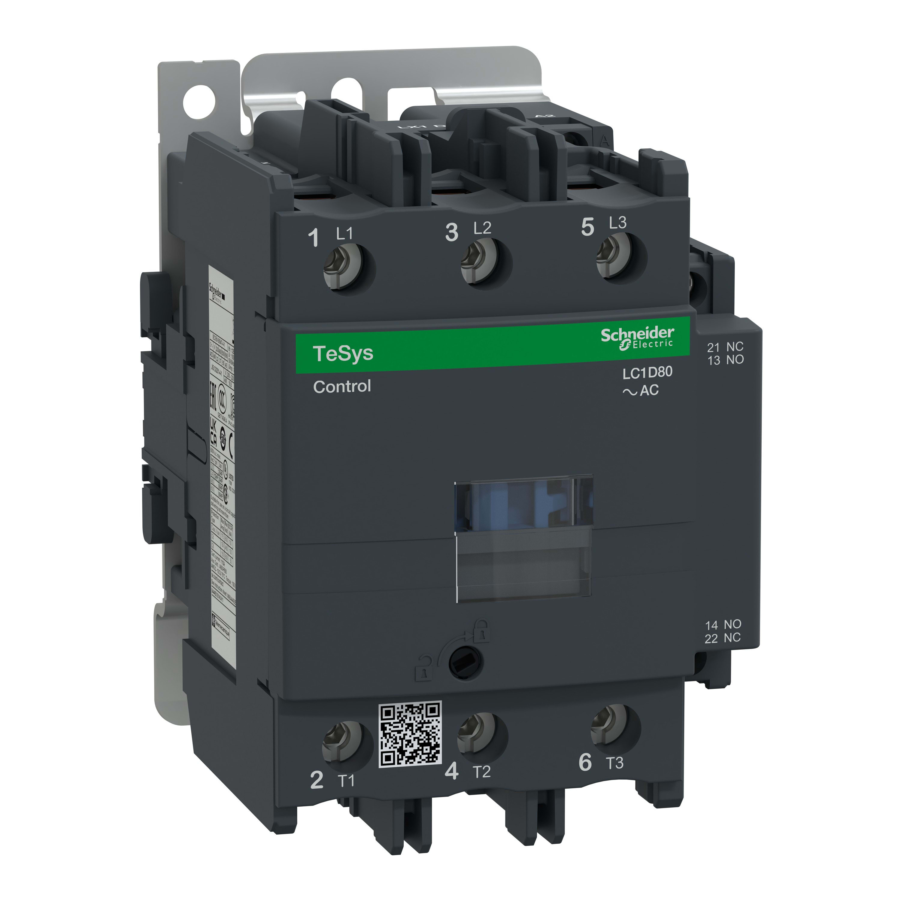 Schneider Electric - TeSys LC1D - contacteur - 3P - AC-3 440V - 80A - bobine 24Vca