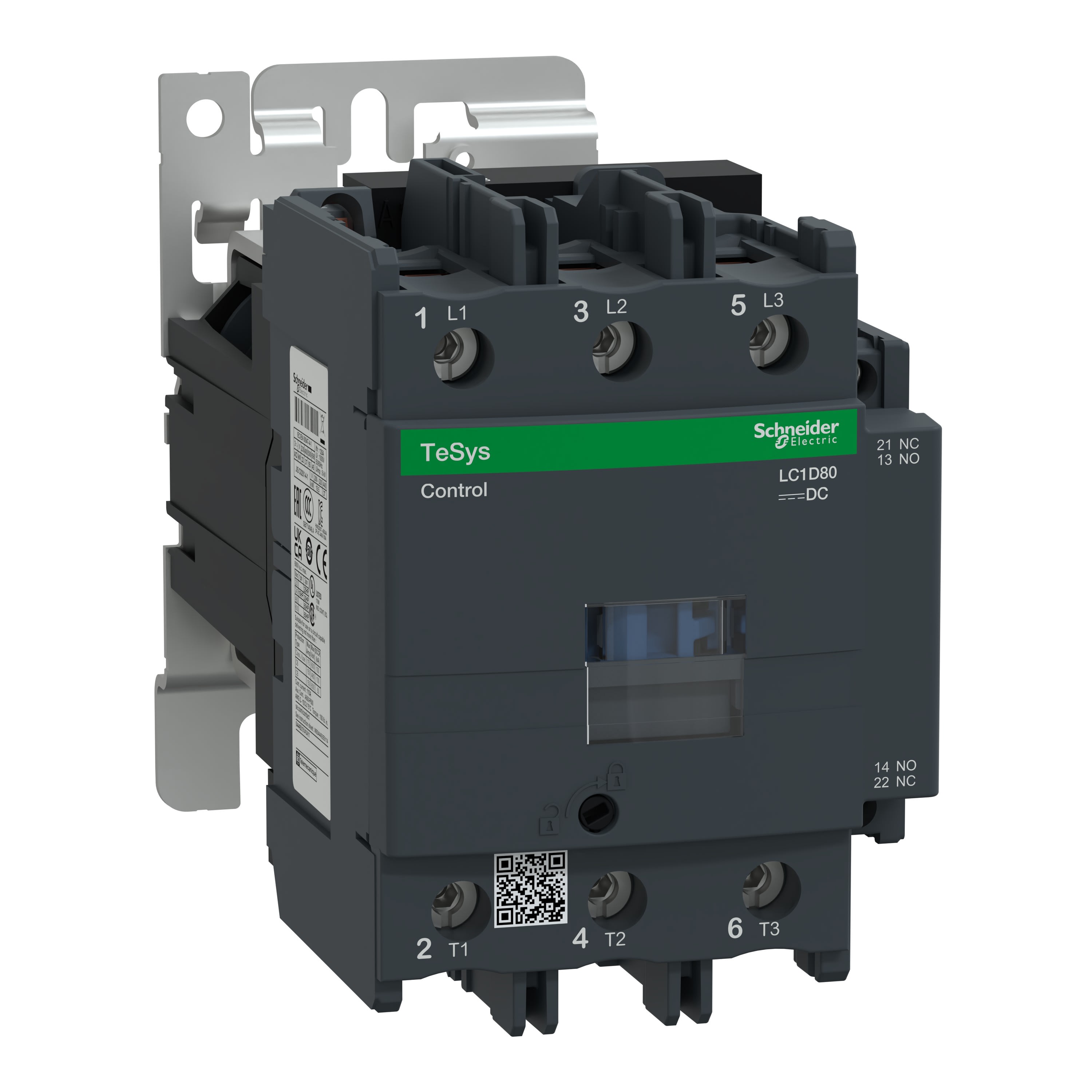 Schneider Electric - TeSys LC1D - contacteur - 3P - AC-3 440V - 80A - bobine 125Vcc