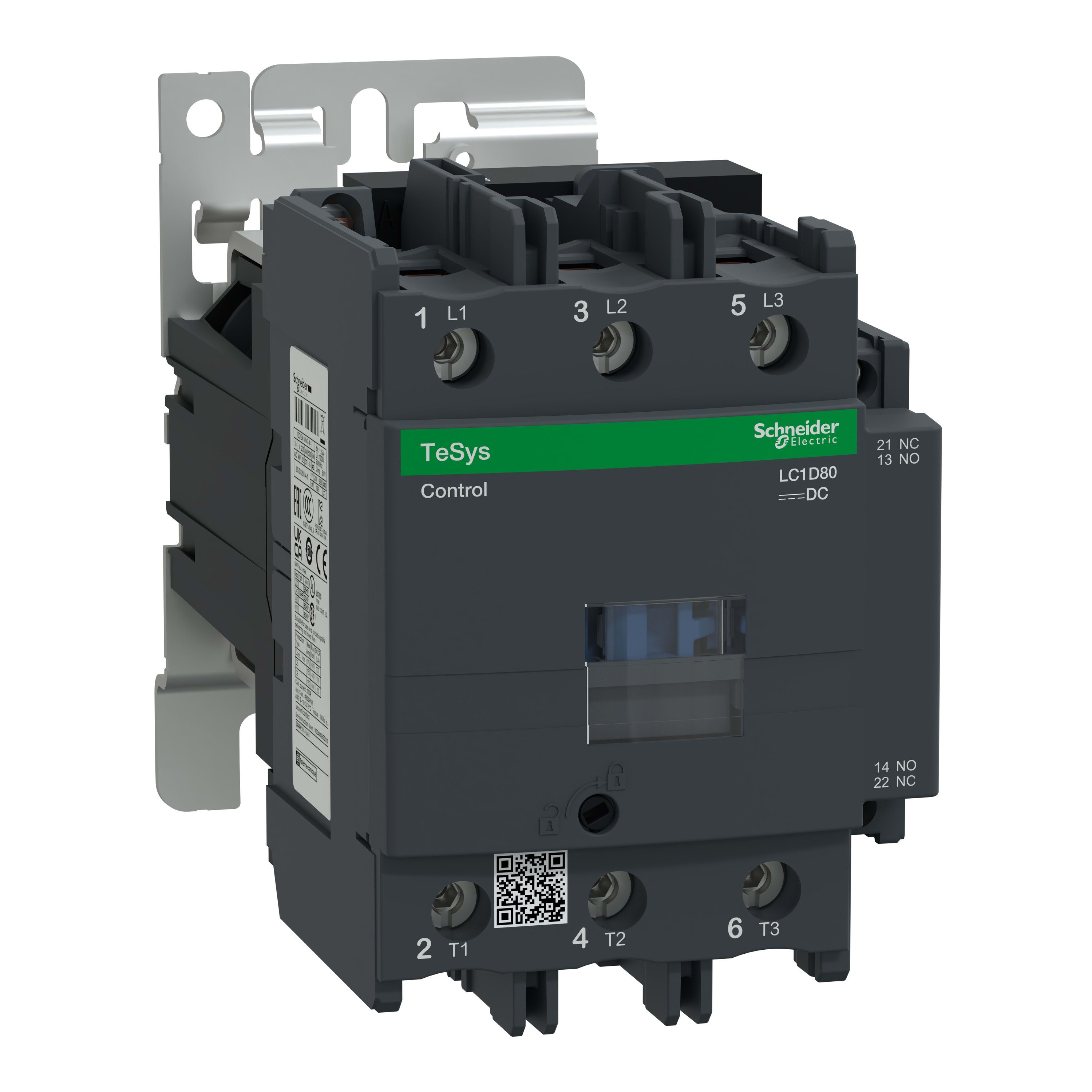 Schneider Electric - TeSys LC1D - contacteur - 3P - AC-3 440V - 80A - bobine 125Vcc