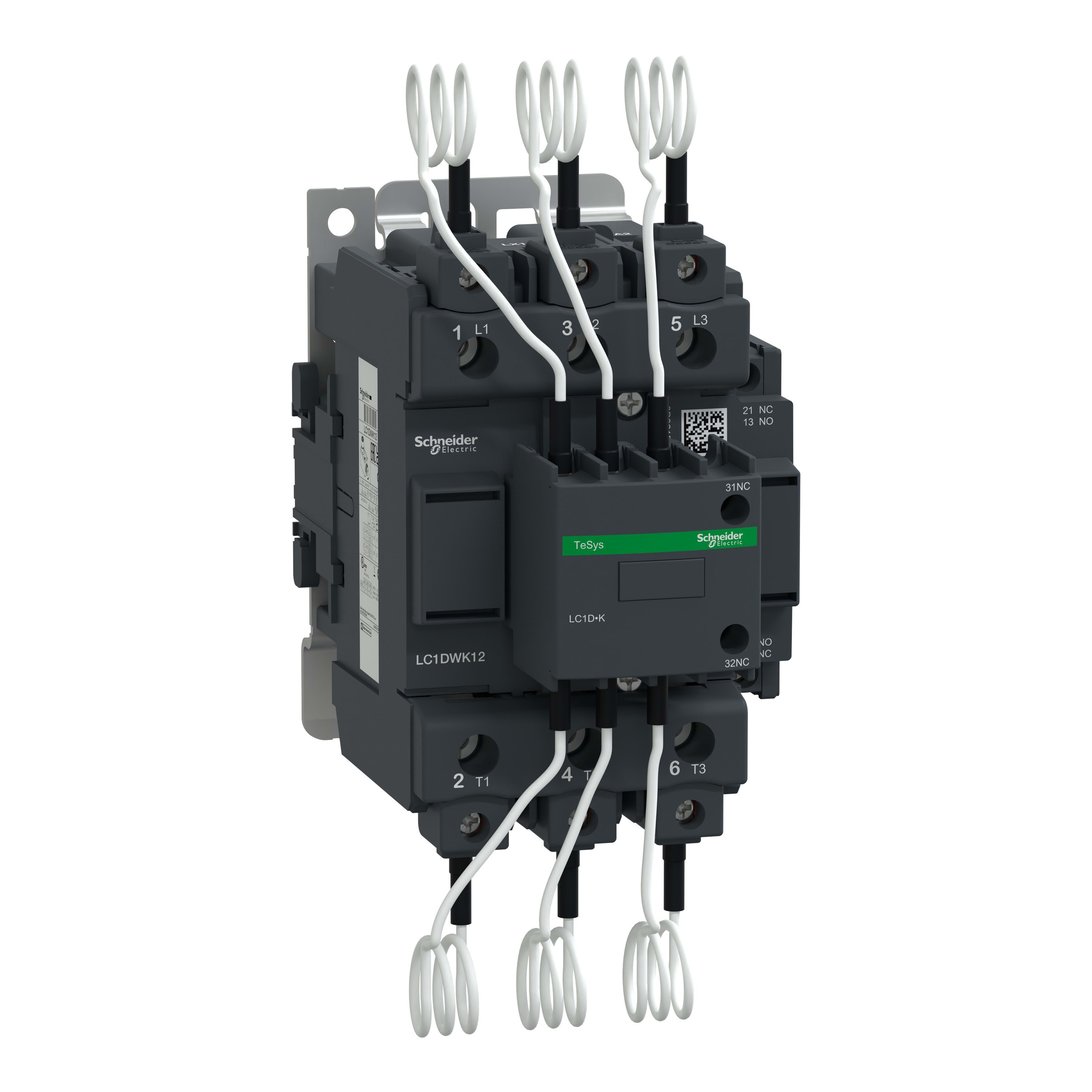 Schneider Electric - TeSys LC1DW - contacteur - 3P - 400..440V 60kVAr - bobine 400Vca