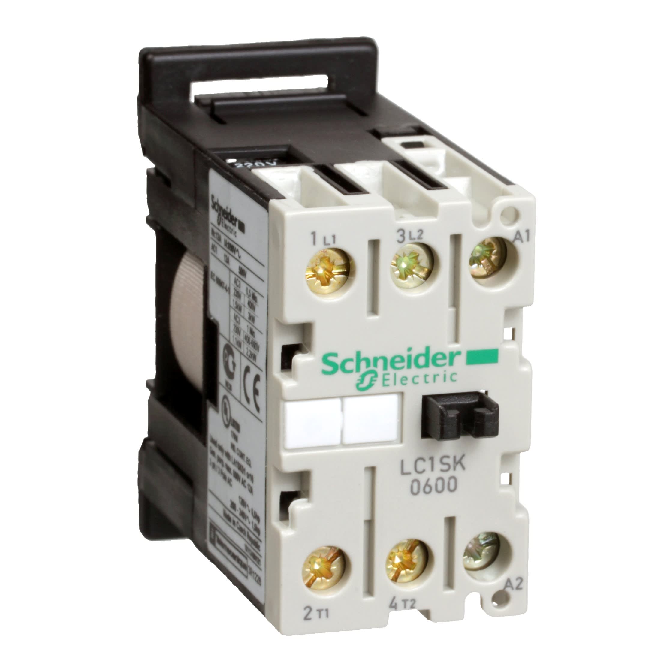 Schneider Electric - TeSys LC1SK - contacteur - 2P - AC-3 - 6A - bobine 230Vca