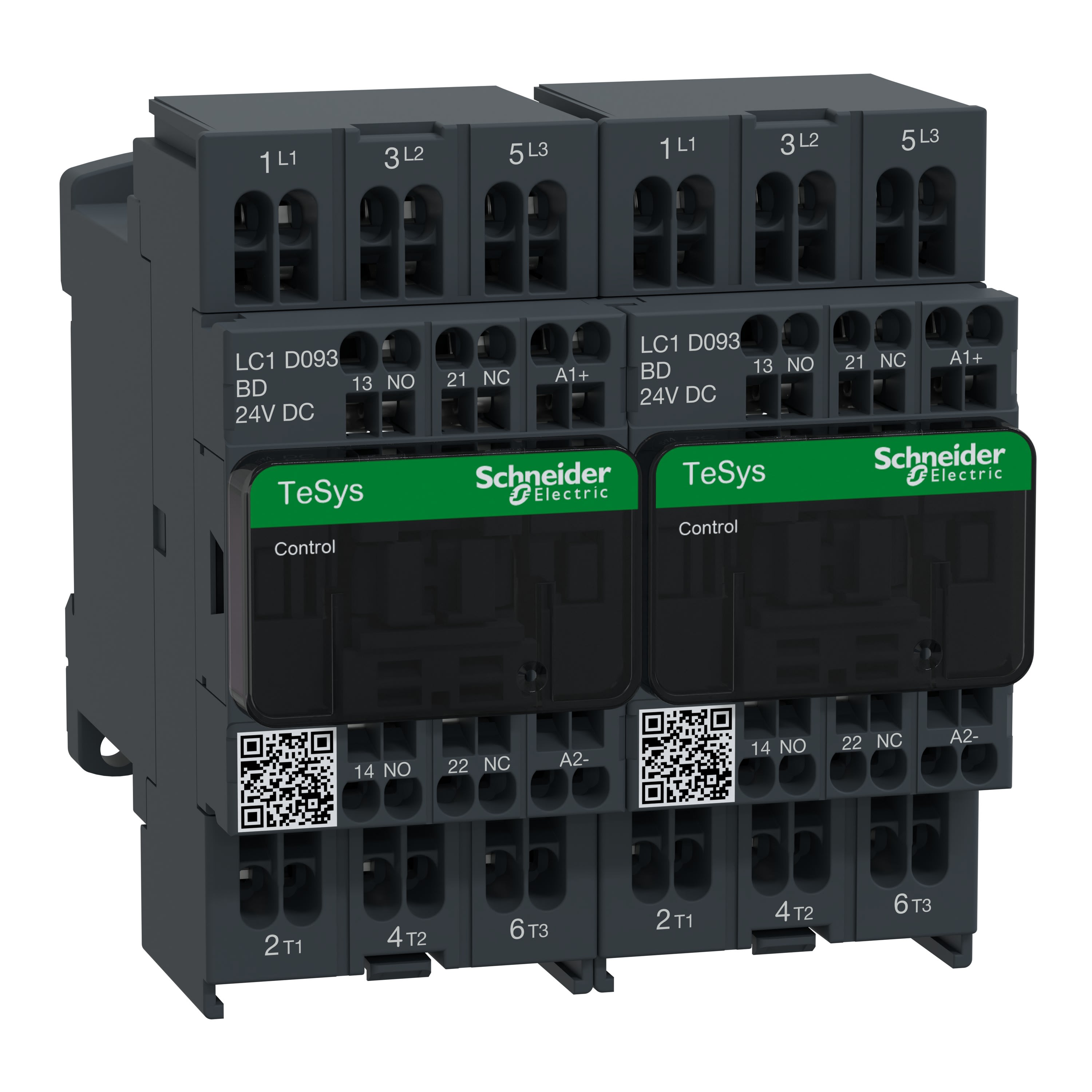 Schneider Electric - TeSys LC2D - contacteur inverseur - 3P - AC-3 440V - 9A - bobine 24Vcc