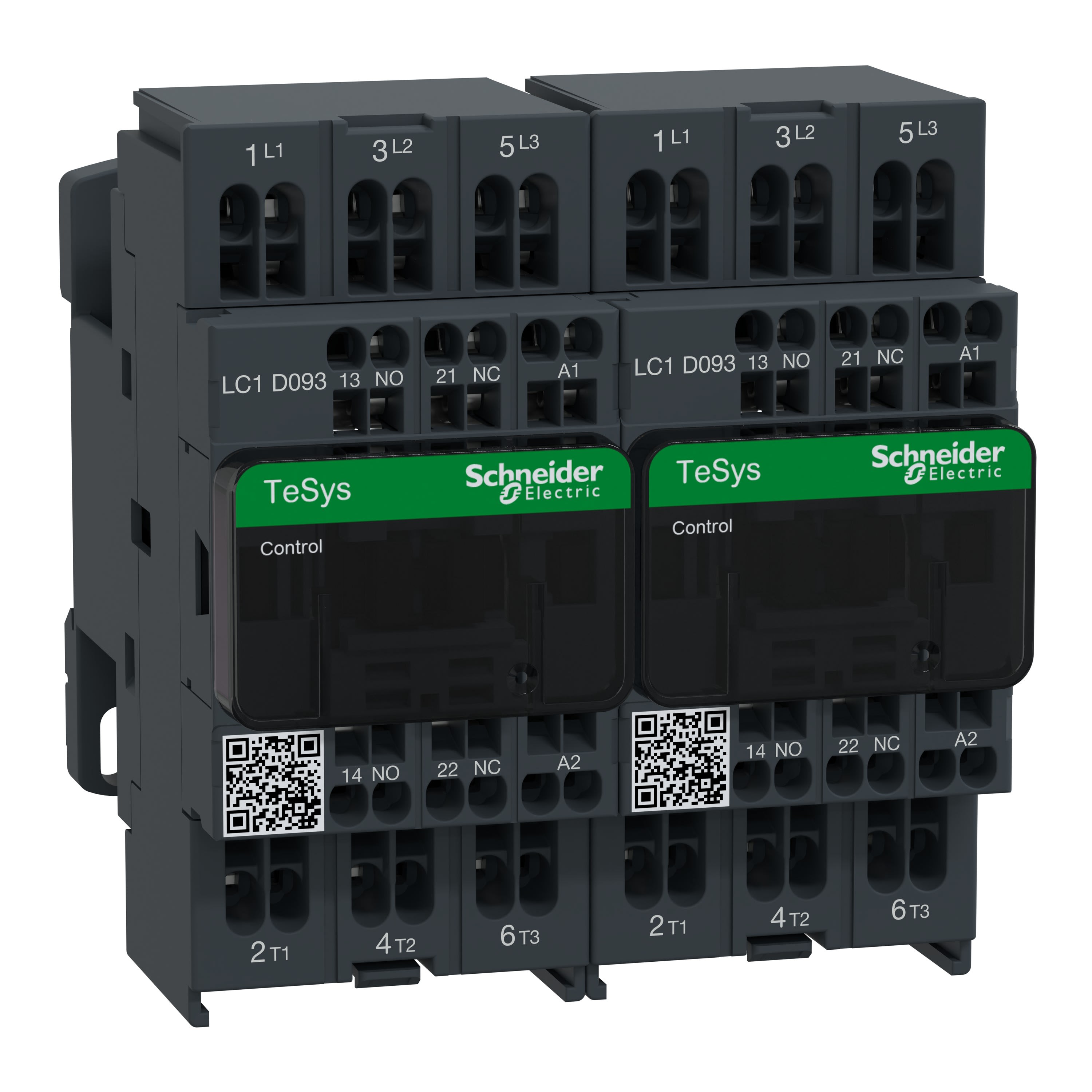 Schneider Electric - TeSys LC2D - contacteur inverseur - 3P - AC-3 440V - 9A - bobine 115Vca