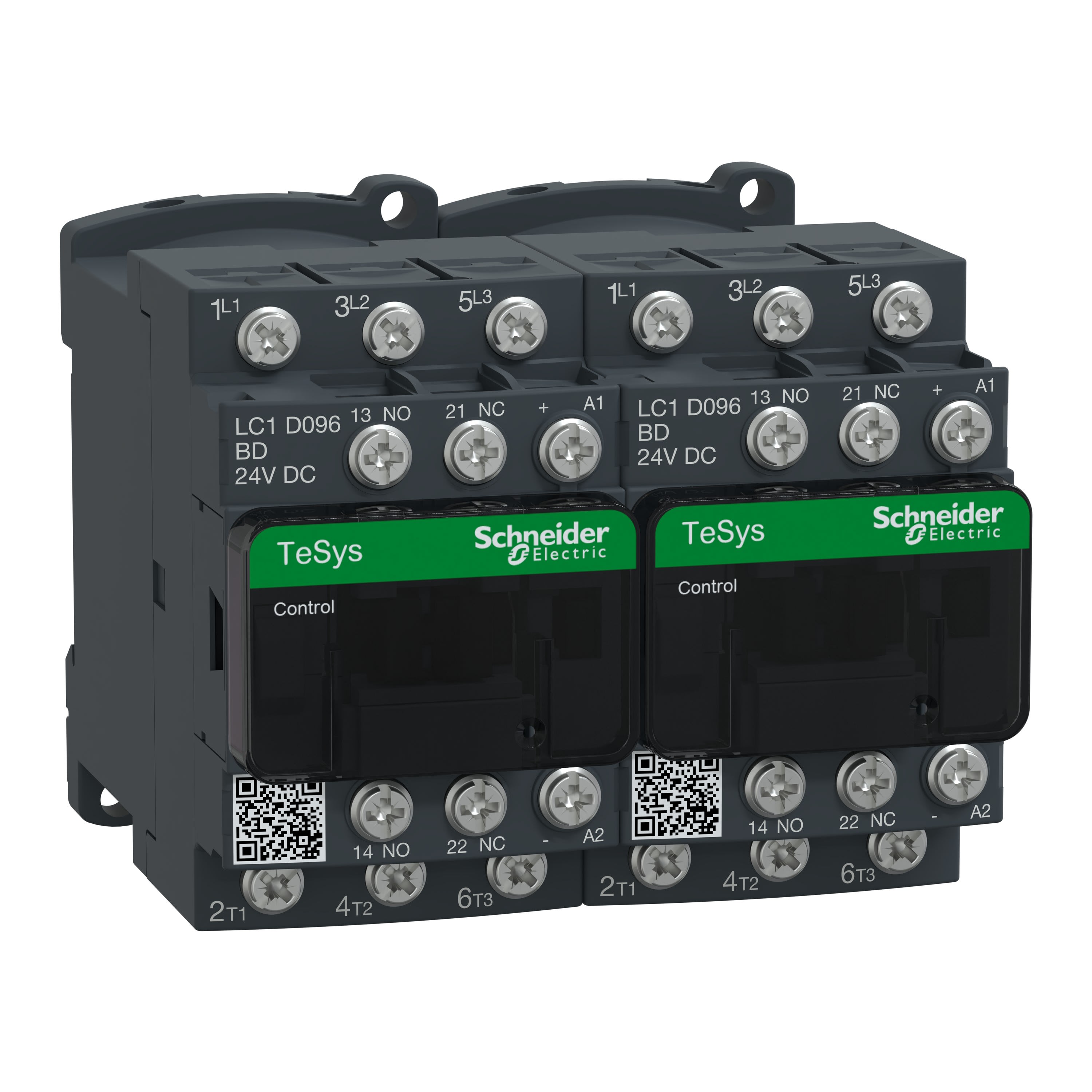 Schneider Electric - TeSys LC2D - contacteur inverseur - 3P - AC-3 440V - 9A - bobine 24Vcc