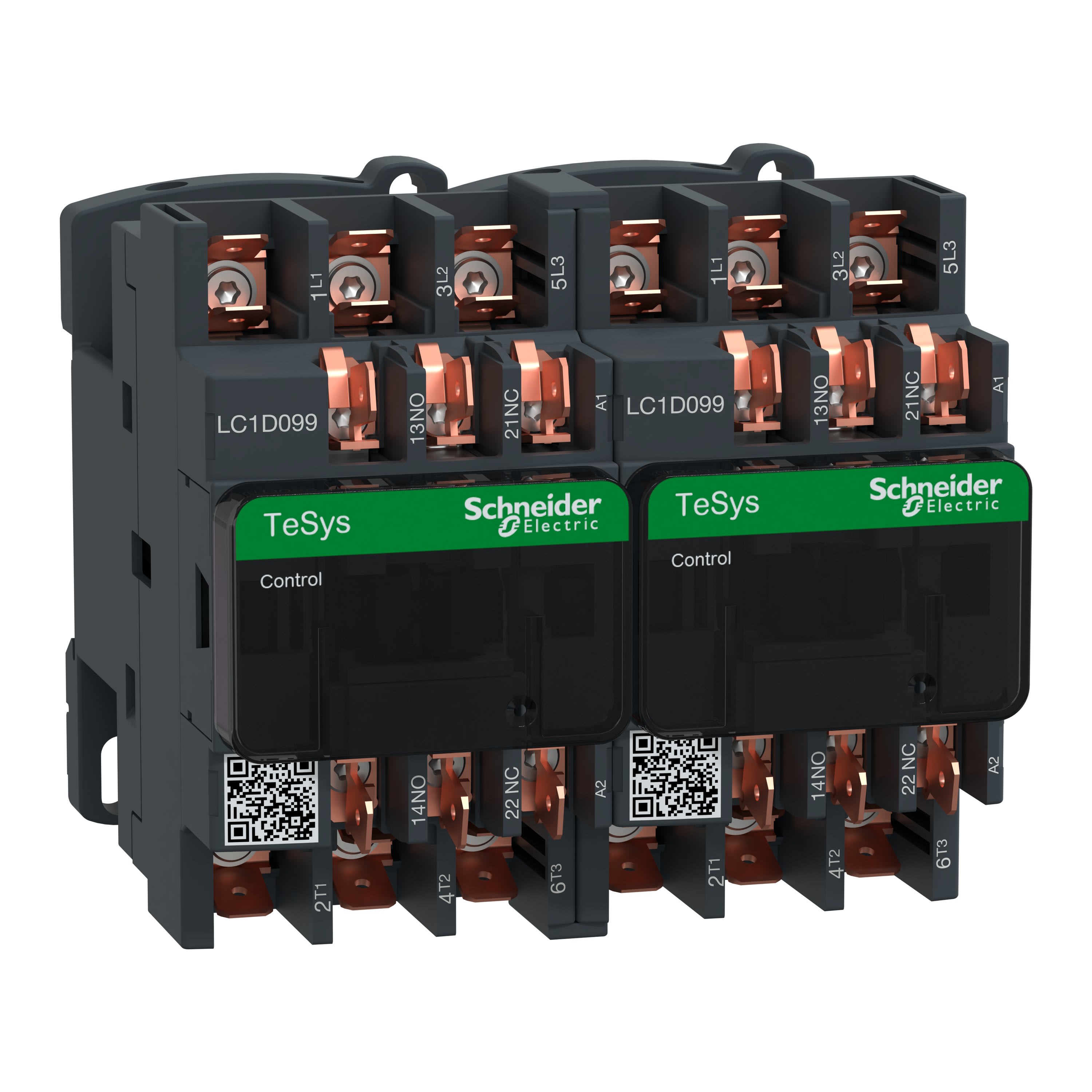 Schneider Electric - TeSys LC2D - contacteur inverseur - 3P - AC-3 440V - 9A - bobine 24Vca