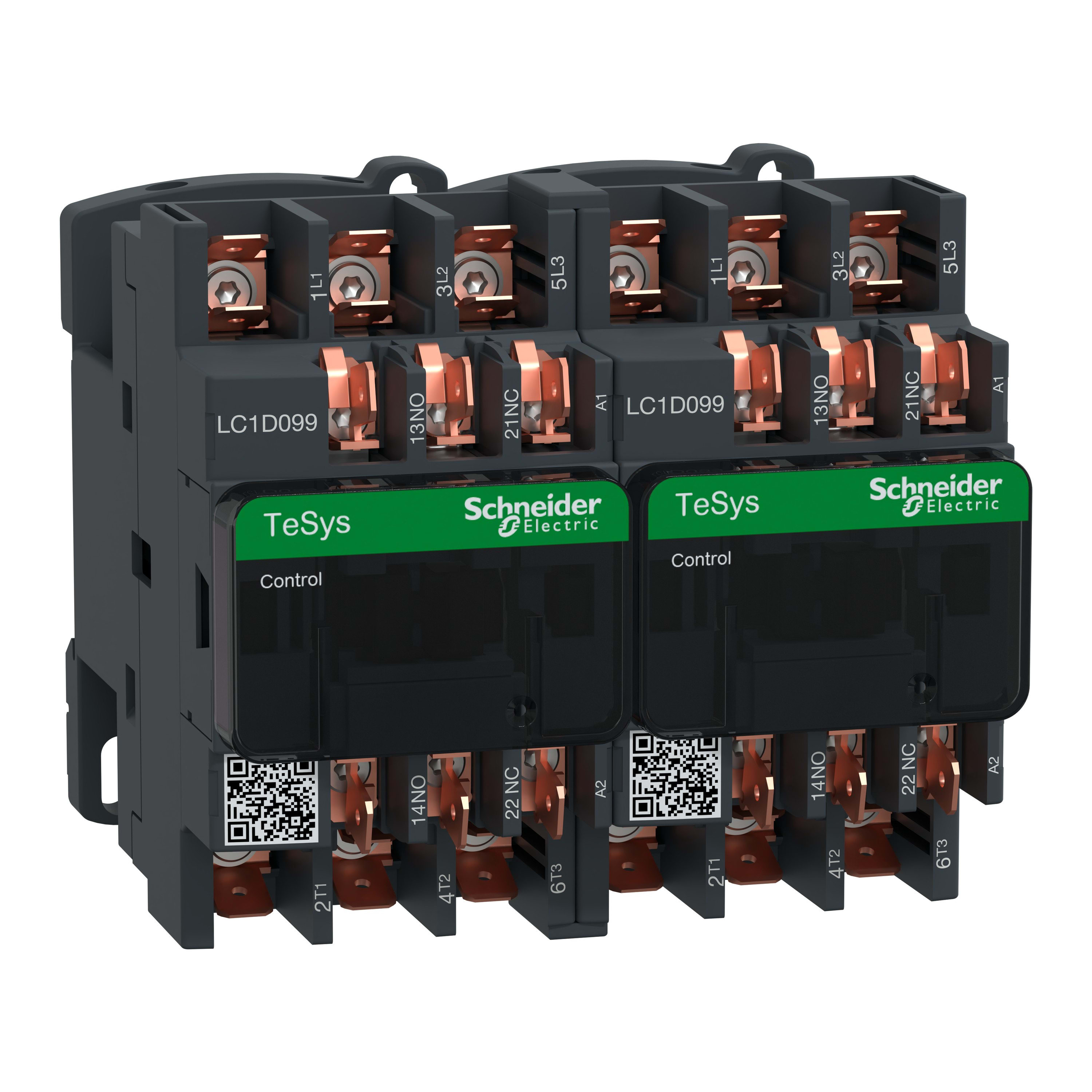 Schneider Electric - TeSys LC2D - contacteur inverseur - 3P - AC-3 440V - 9A - bobine 24Vca
