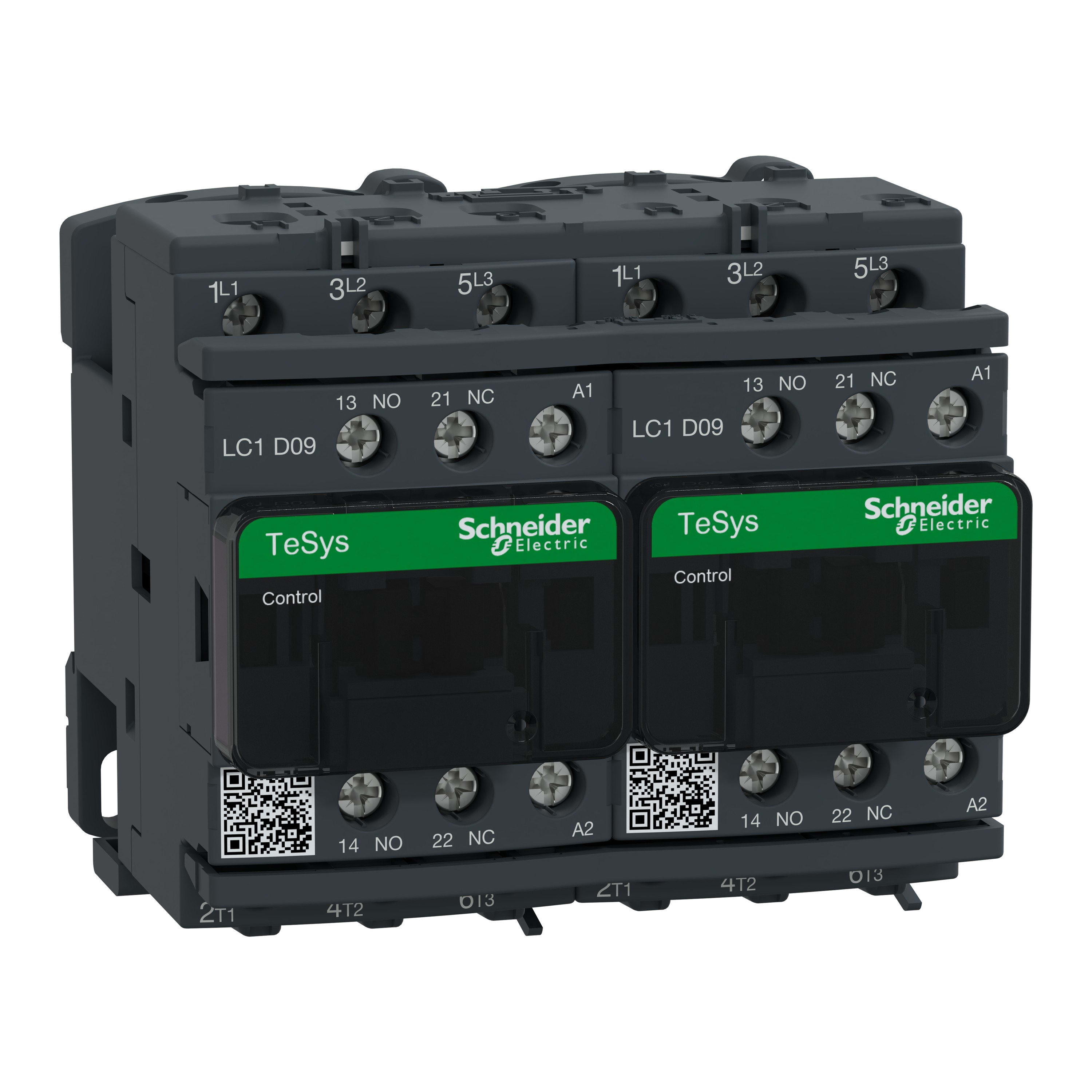 Schneider Electric - TeSys LC2D - contacteur inverseur - 3P - AC-3 440V - 9A - bobine 120Vca