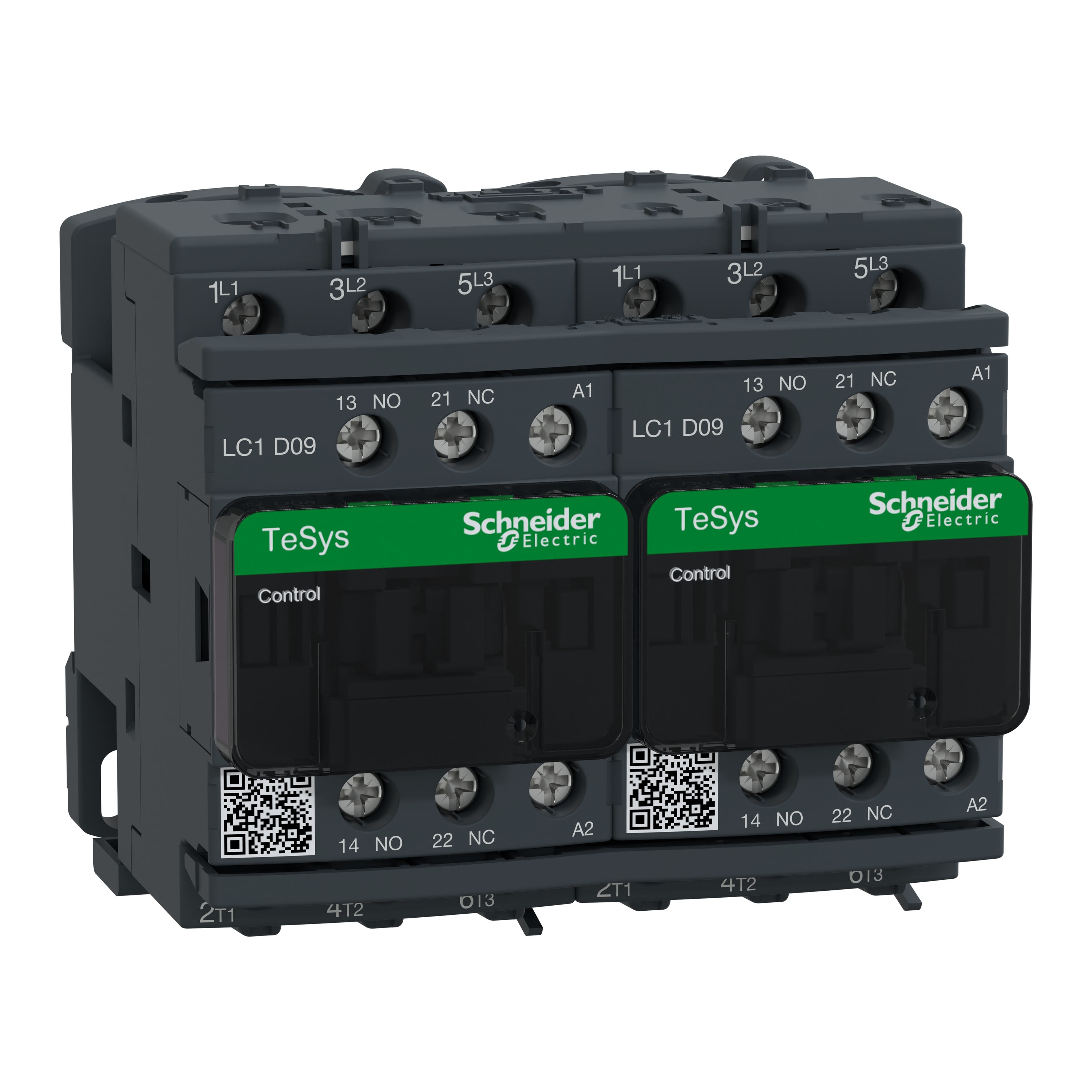 Schneider Electric - TeSys LC2D - contacteur inverseur - 3P - AC-3 440V - 9A - bobine 220Vca