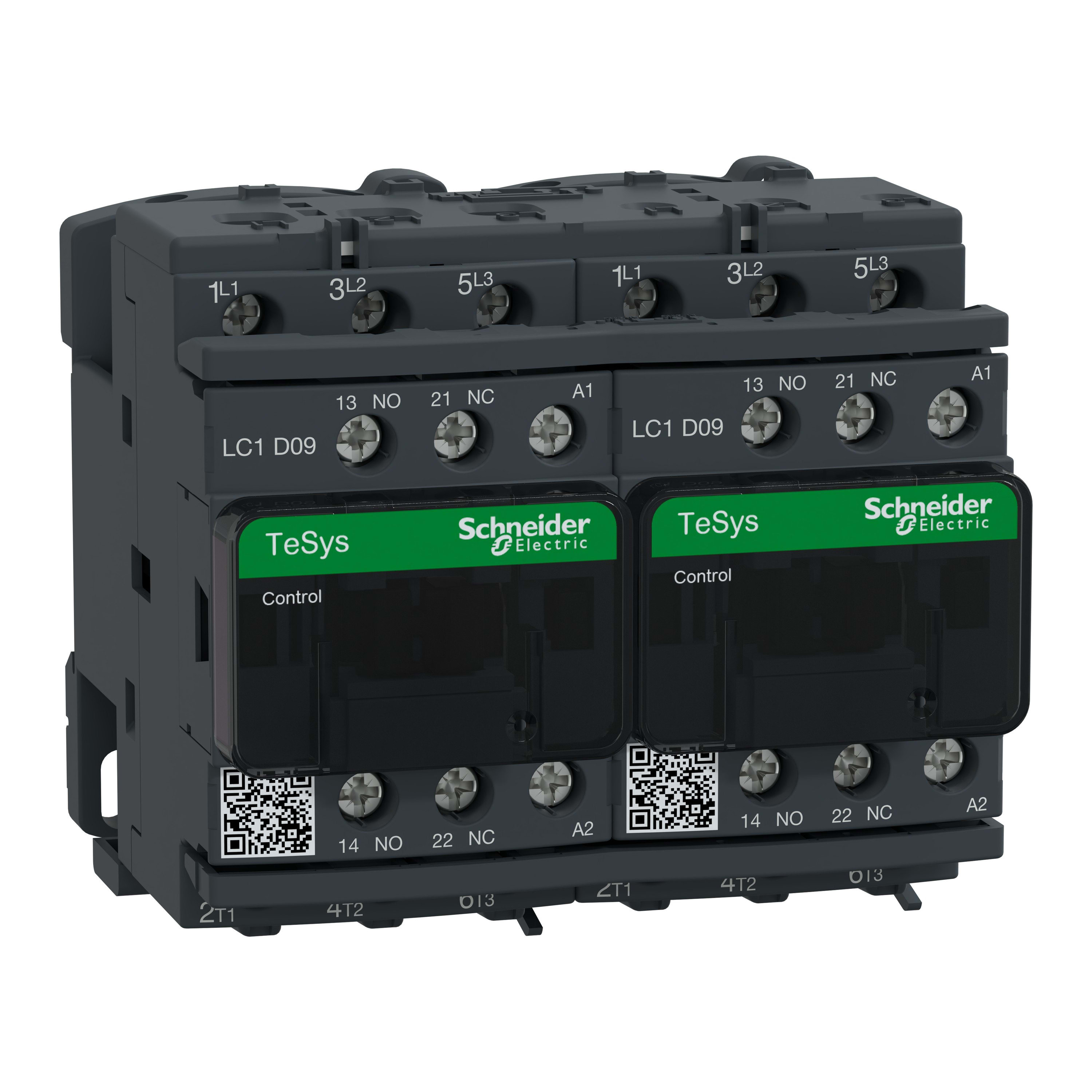 Schneider Electric - TeSys LC2D - contacteur inverseur - 3P - AC-3 440V - 9A - bobine 240Vca